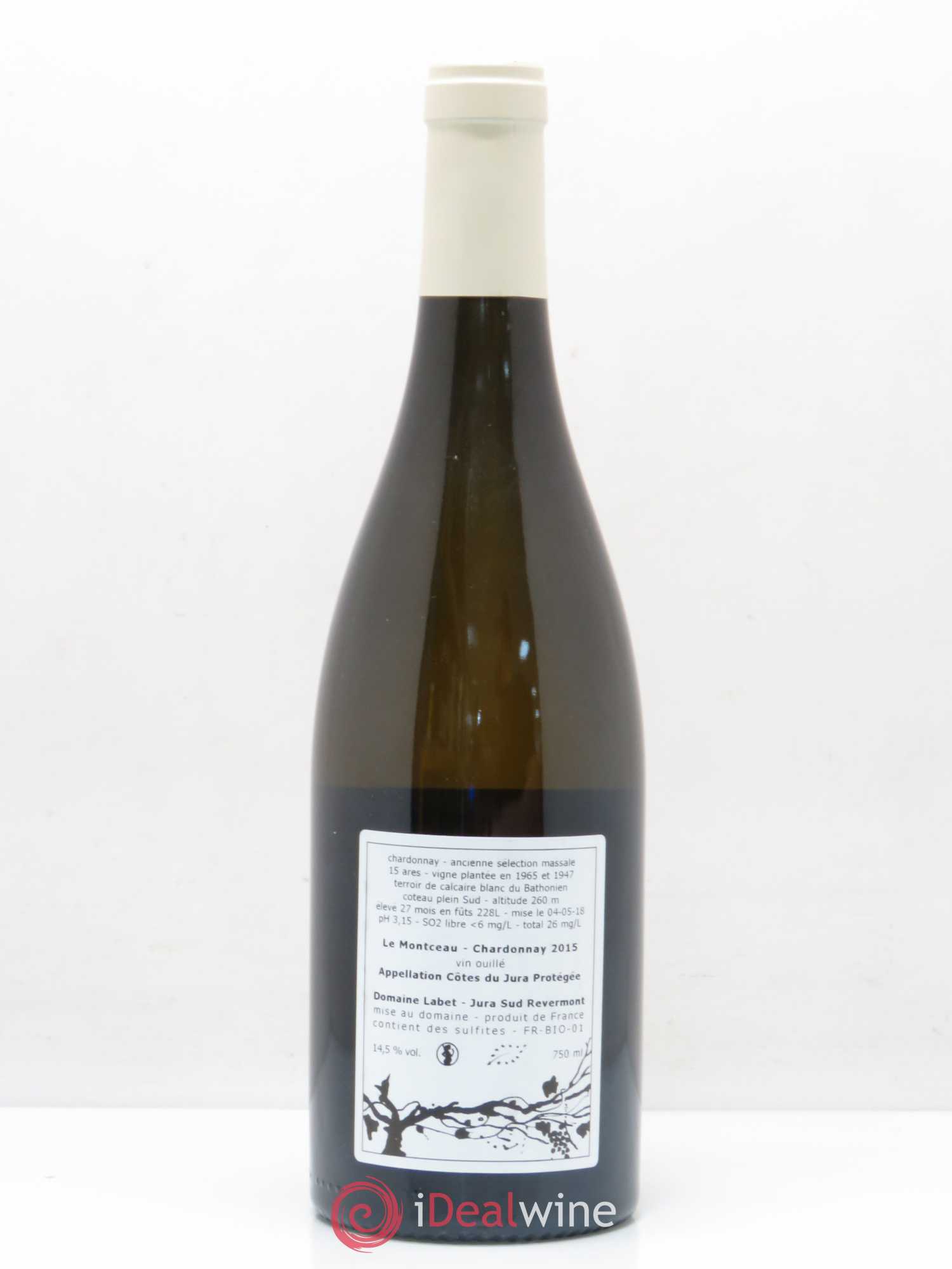 Côtes du Jura Le Montceau Labet 2015 - Posten von 1 Flasche - 1