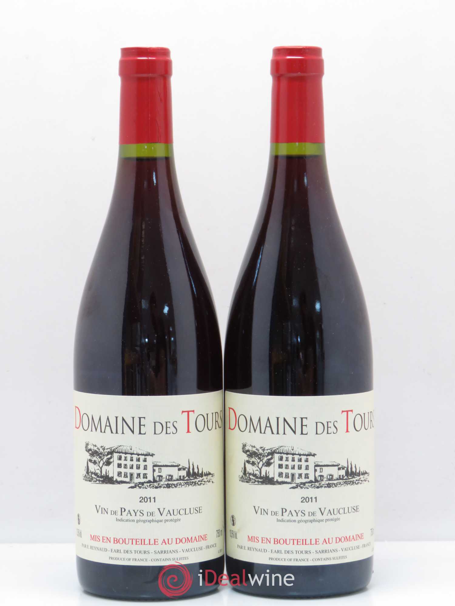 Vaucluse (Vin de Pays de Vaucluse) Domaine des Tours Emmanuel Reynaud 2011 - Lot de 2 bouteilles - 0