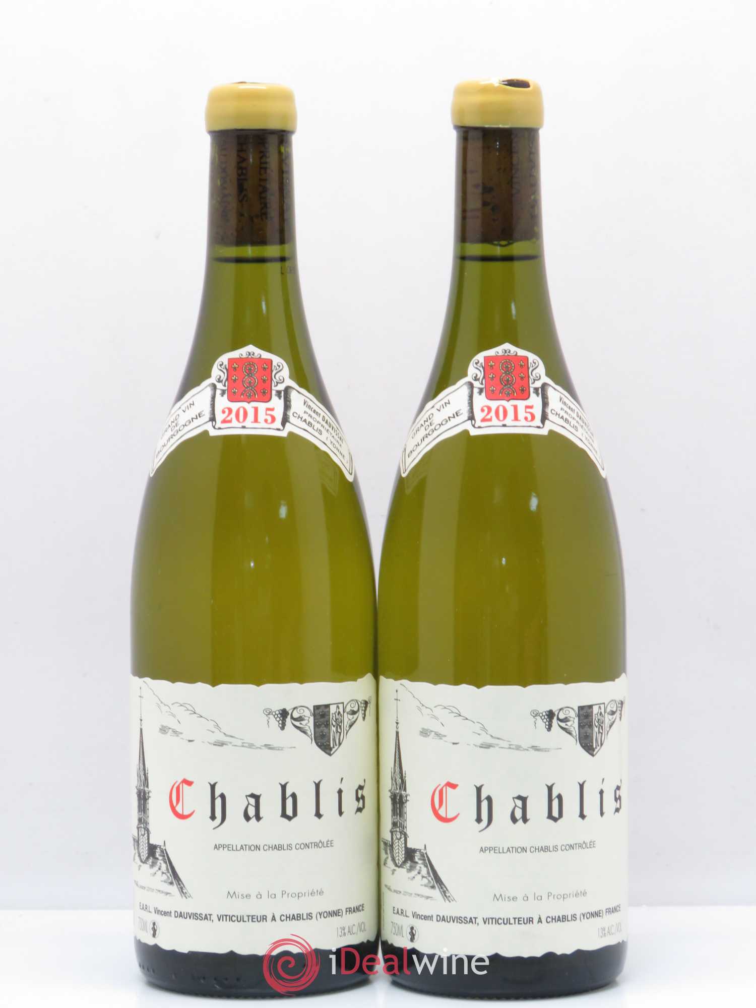 Chablis Vincent Dauvissat (Domaine) 2015 - Lot de 2 bouteilles - 0