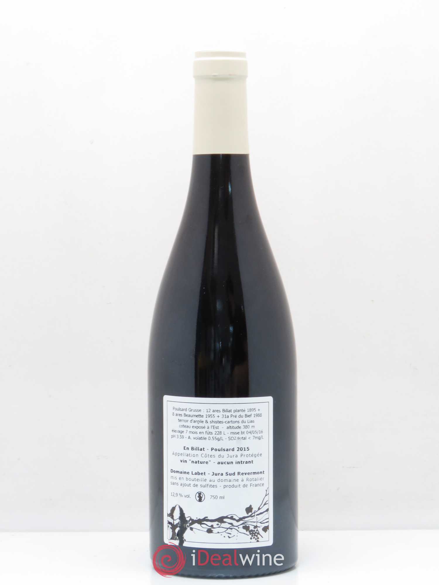 Côtes du Jura Poulsard En Billat Domaine Labet 2015 - Posten von 1 Flasche - 1