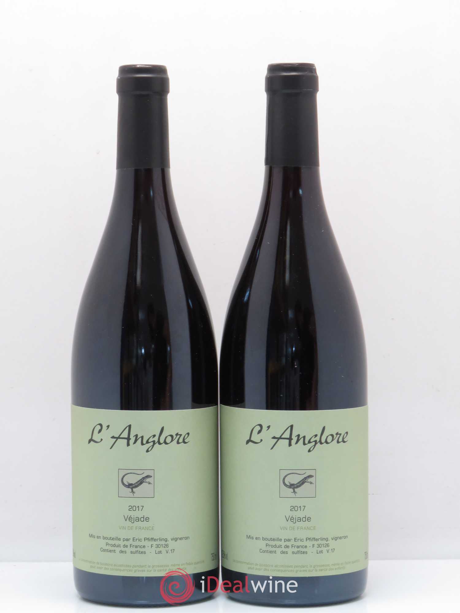 Vin de France Véjade L'Anglore 2017 - Lot de 2 bouteilles - 0