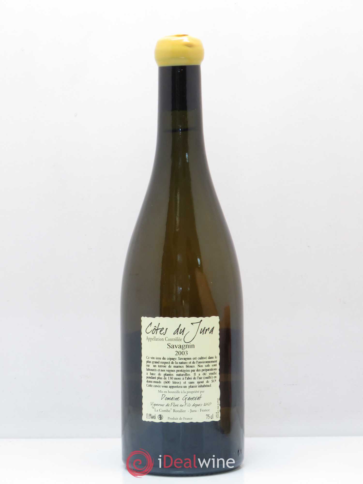 Côtes du Jura Les Vignes de mon Père Jean-François Ganevat (Domaine) 2003 - Lot de 1 bouteille - 1