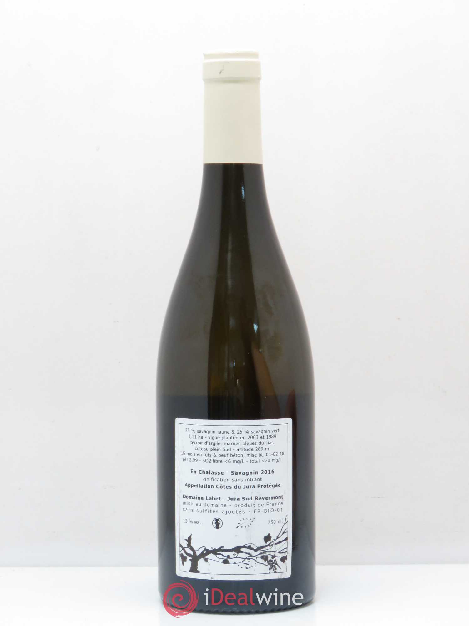 Côtes du Jura En Chalasse Fleur de Savagnin Domaine Labet 2016 - Posten von 1 Flasche - 1