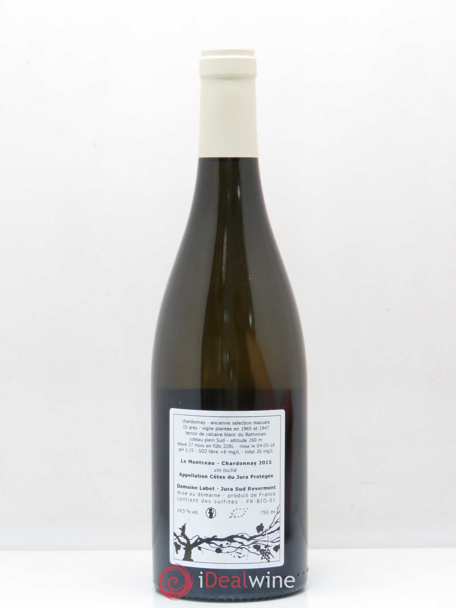 Côtes du Jura Montceau Domaine Labet 2015 - Posten von 1 Flasche - 1