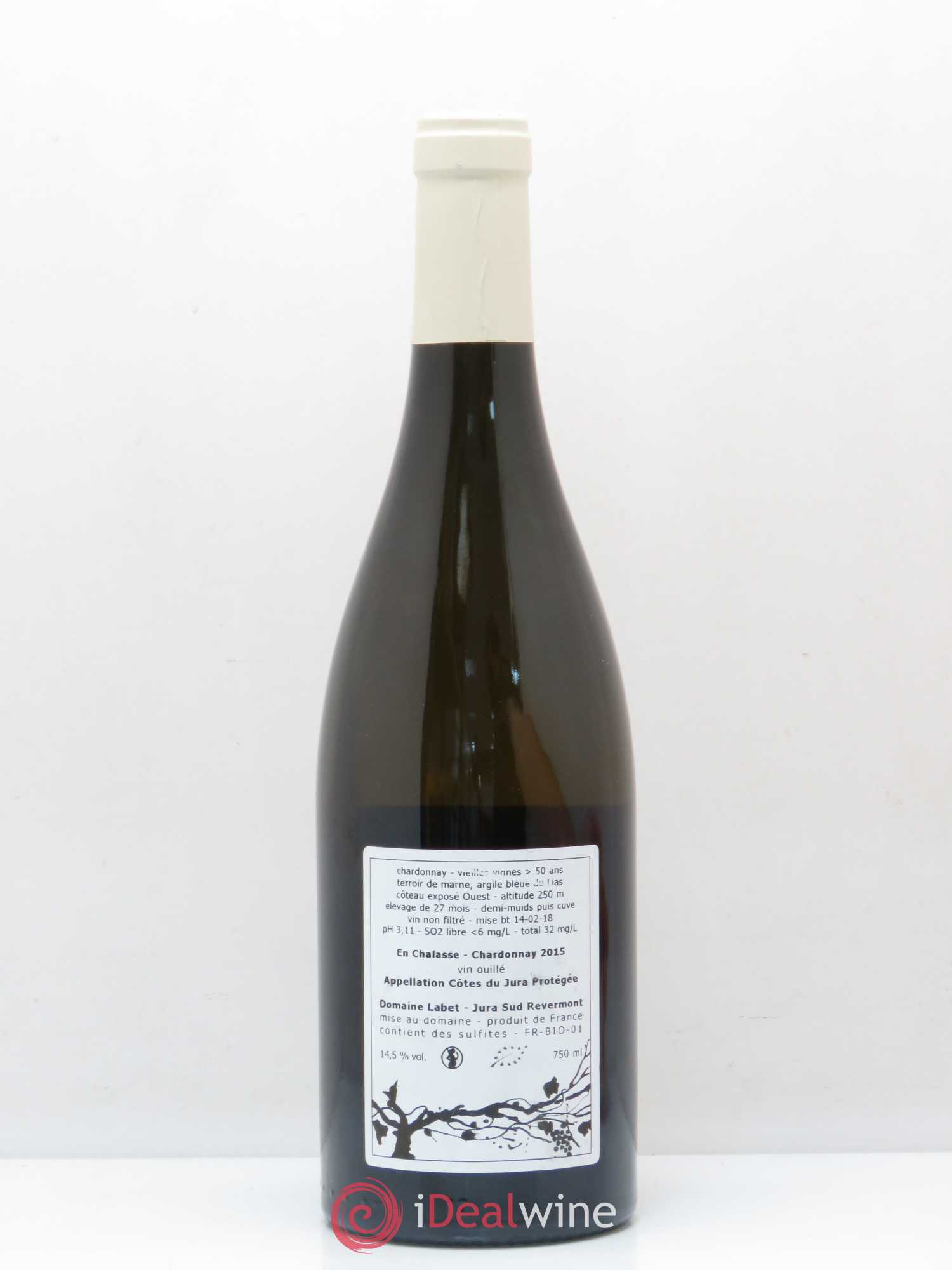 Côtes du Jura Chardonnay En Chalasses Domaine Labet 2015 - Posten von 1 Flasche - 1