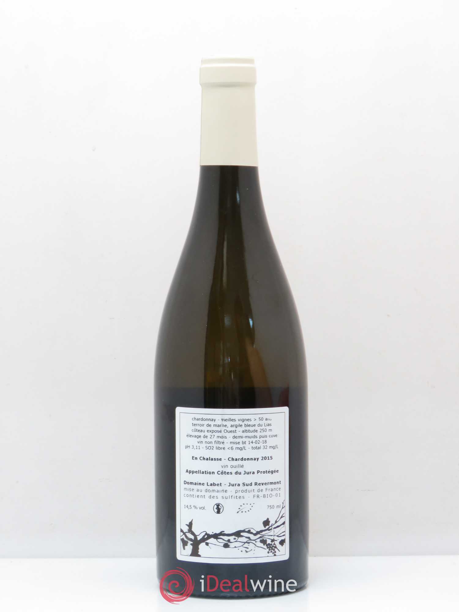 Côtes du Jura Chardonnay En Chalasses Domaine Labet 2015 - Posten von 1 Flasche - 1