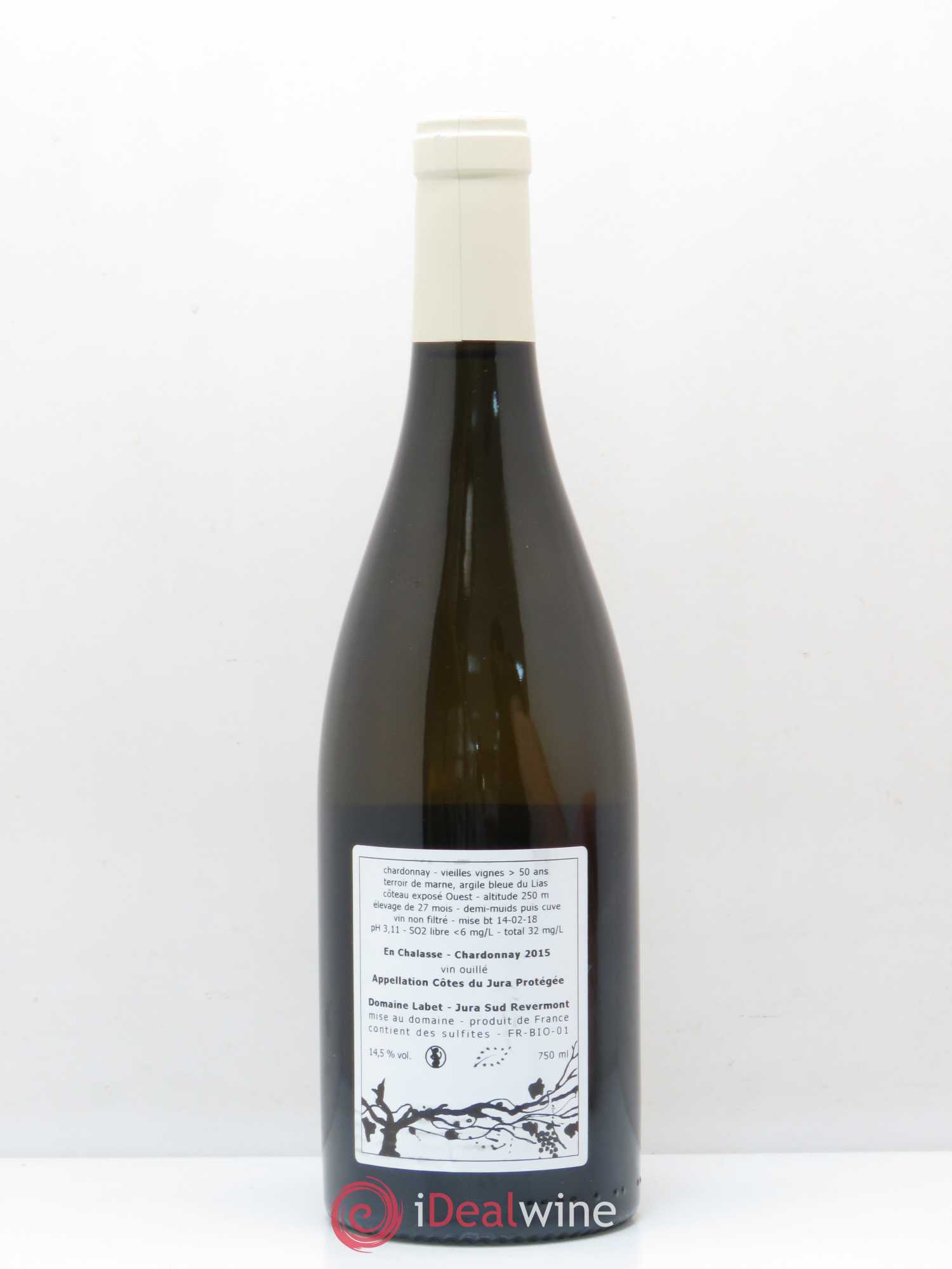 Côtes du Jura Chardonnay En Chalasses Domaine Labet 2015 - Posten von 1 Flasche - 1