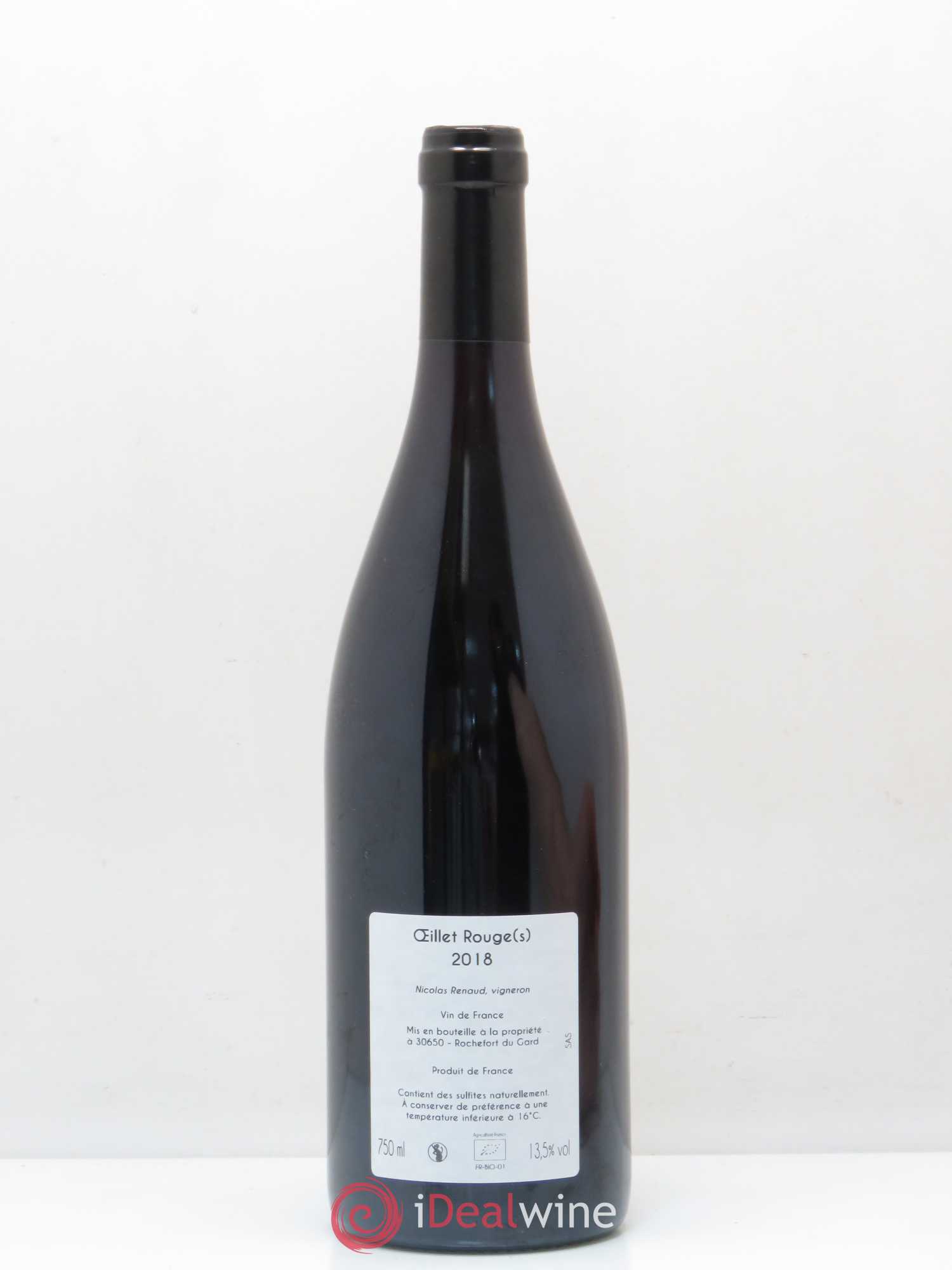 Vin de France Oeillet Rouges Le Clos des Grillons 2018 - Lot of 1 bottle - 1