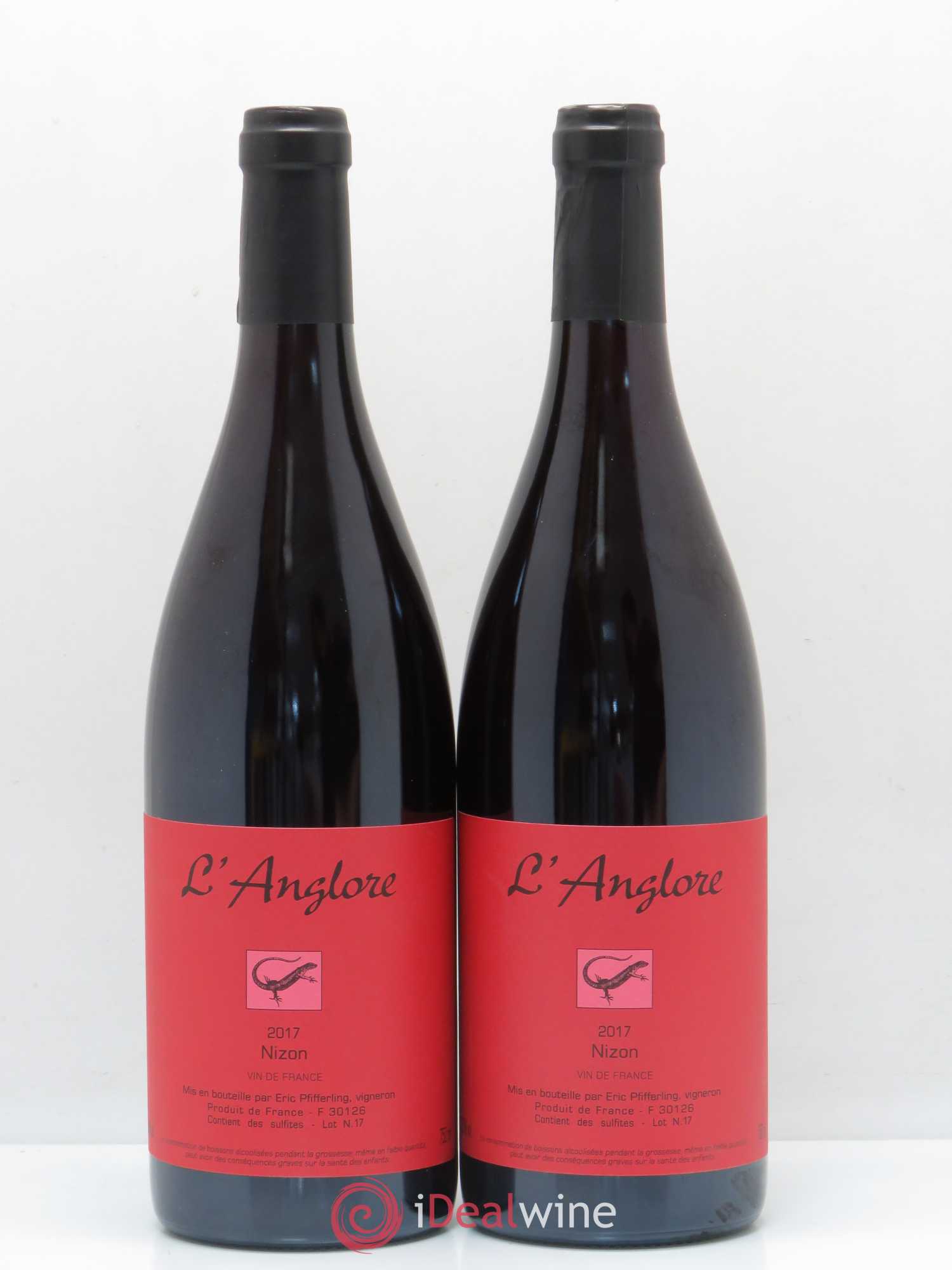 Vin de France Nizon L'Anglore 2017 - Lot de 2 bouteilles - 0