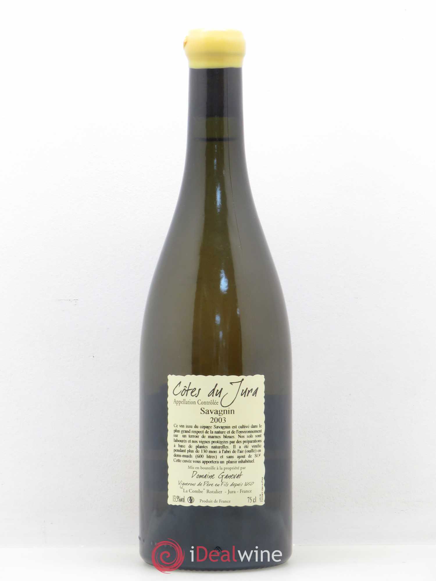 Côtes du Jura Les Vignes de mon Père Jean-François Ganevat (Domaine) 2003 - Lot de 1 bouteille - 1
