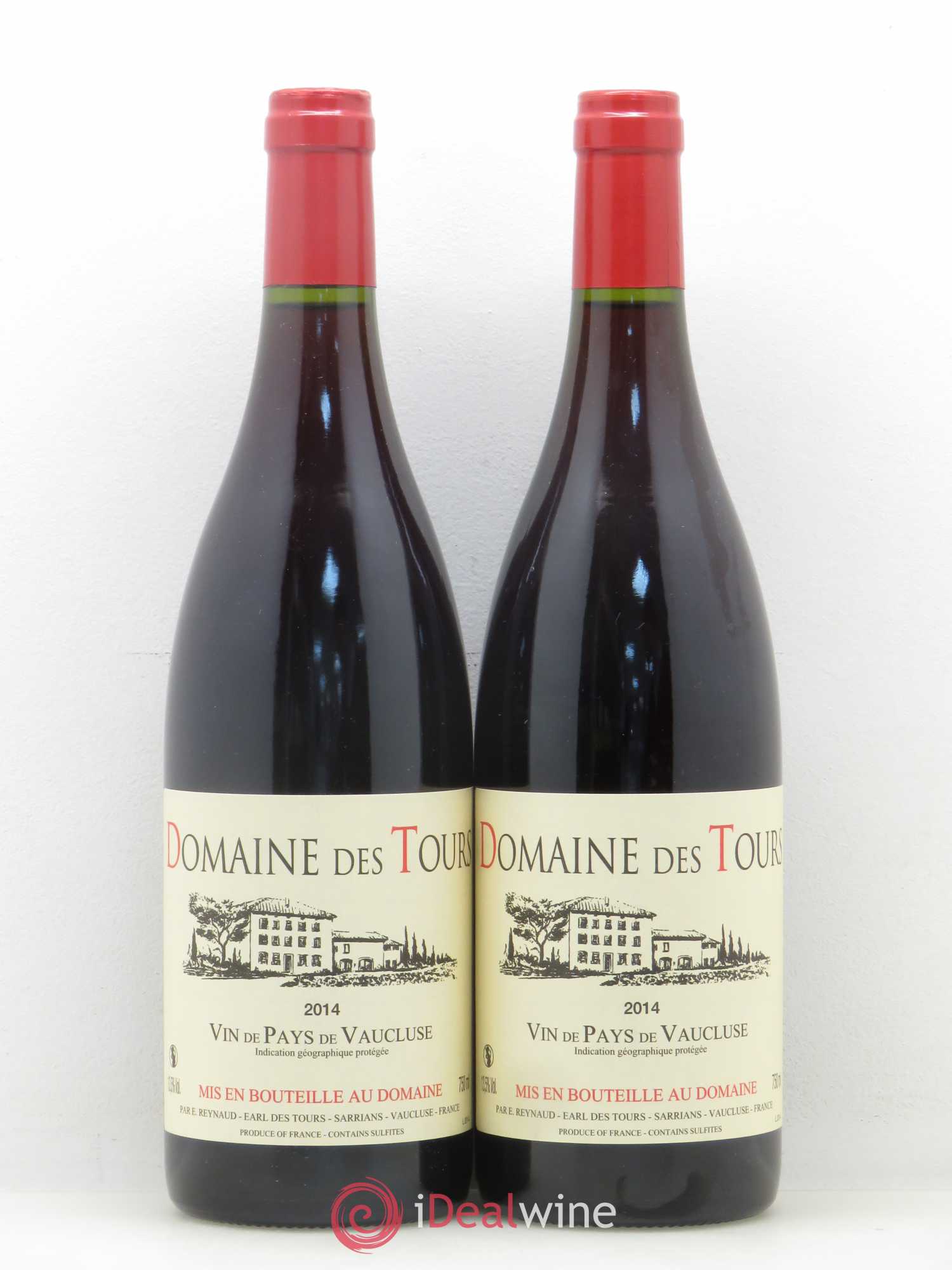 Vaucluse (Vin de Pays de Vaucluse) Domaine des Tours Emmanuel Reynaud 2014 - Lot de 2 bouteilles - 0