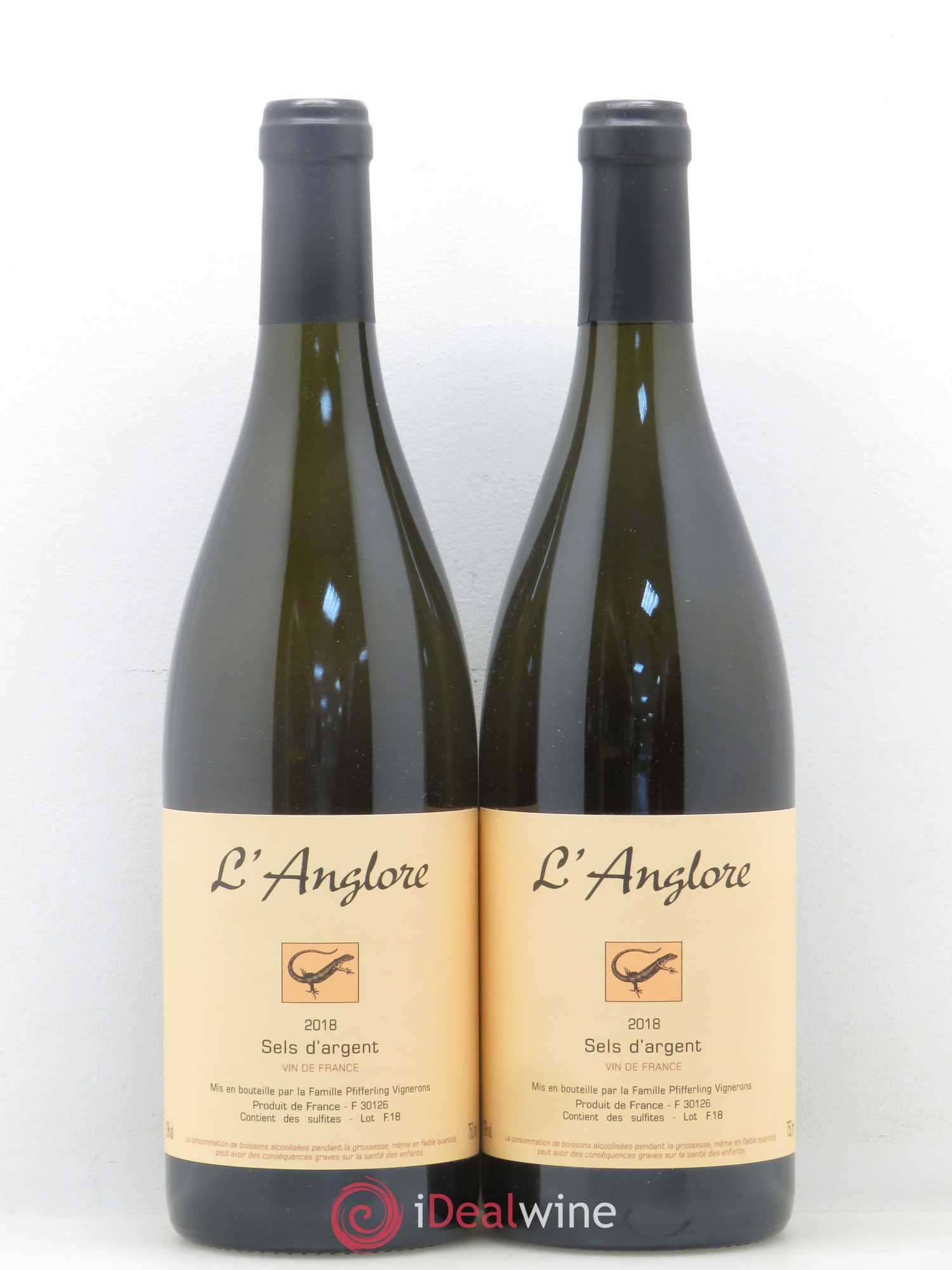 Vin de France Sels d'argent L'Anglore 2018 - Lot de 2 bouteilles - 0