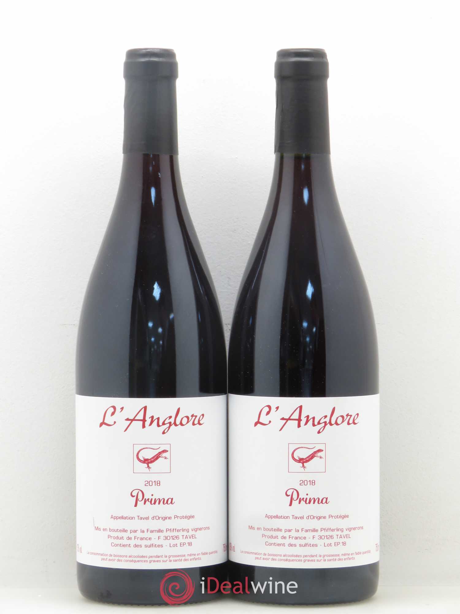 Tavel L'Anglore Prima 2018 - Lot de 2 bouteilles - 0