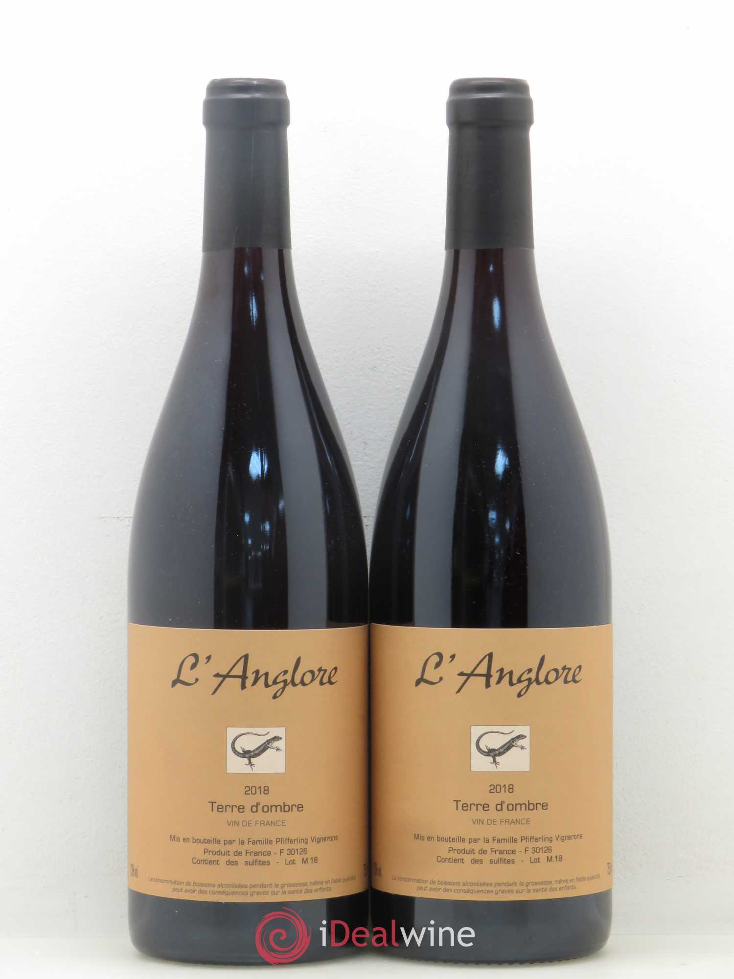 Vin de France Terre d'Ombre L'Anglore 2018 - Lot de 2 bouteilles - 0