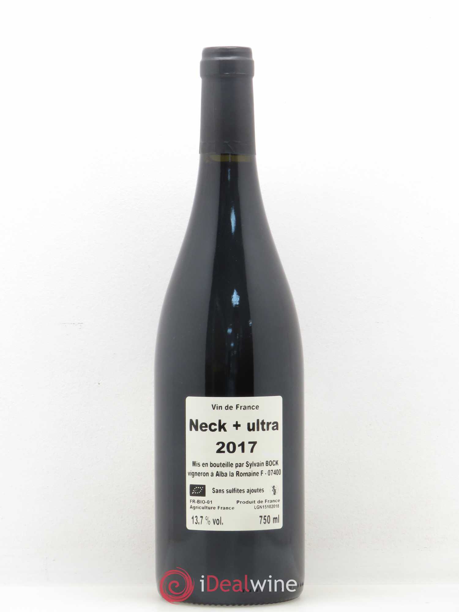 Vin de France Neck Plus Ultra Sylvain Bock 2017 - Lot de 1 bouteille - 1