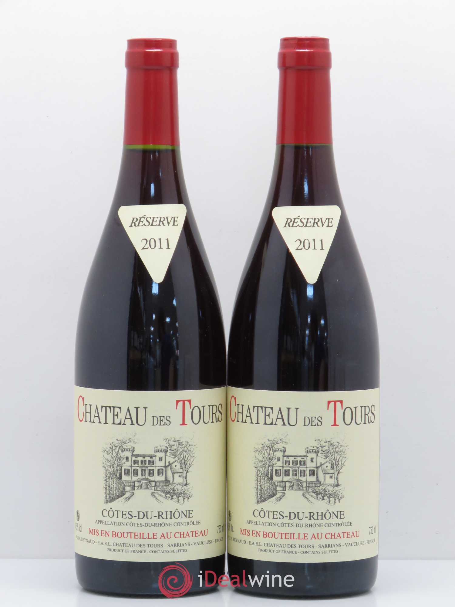 Côtes-du-Rhône Château des Tours Emmanuel Reynaud 2011 - Lot de 2 bouteilles - 0