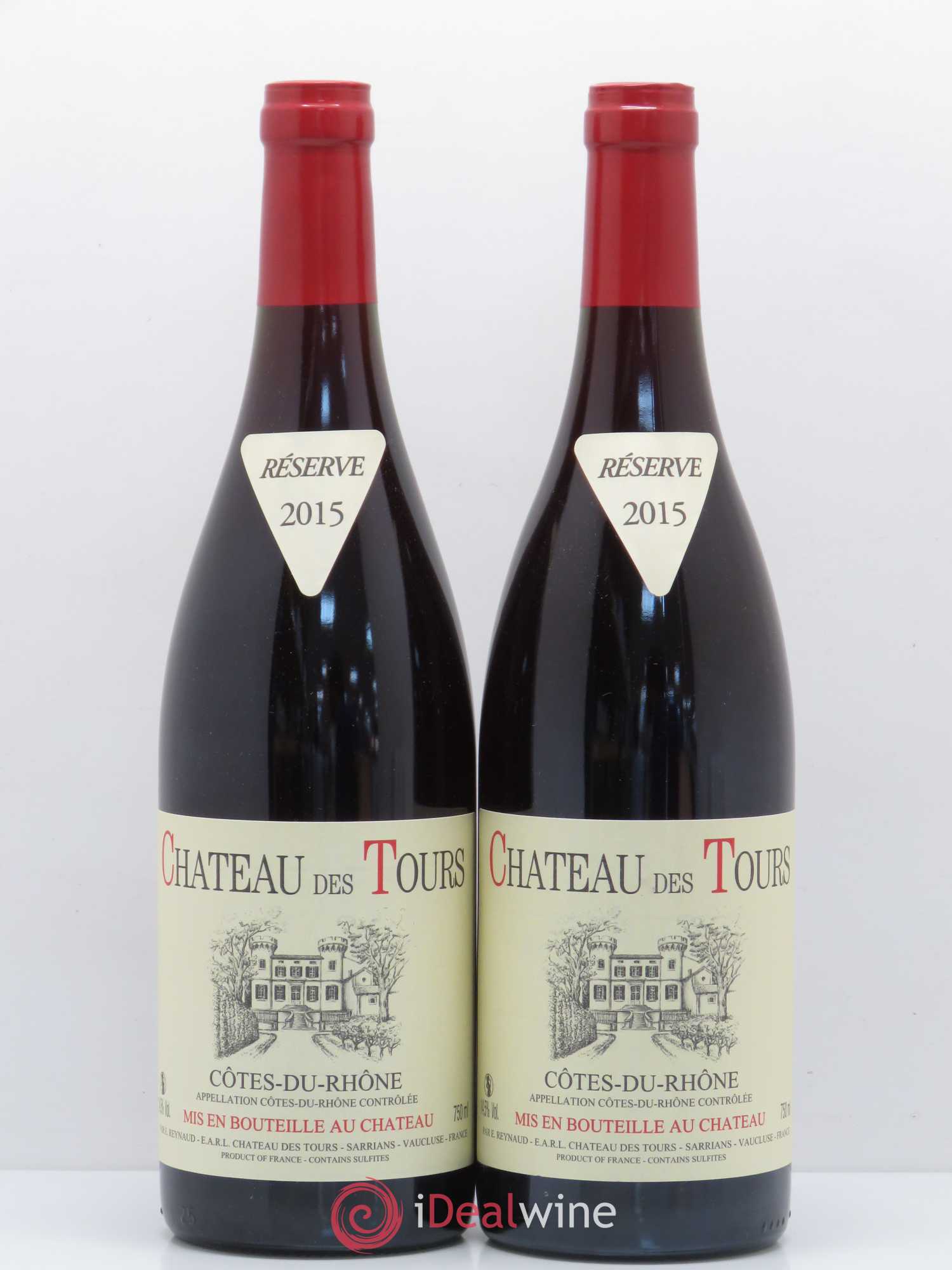 Côtes-du-Rhône Château des Tours Emmanuel Reynaud 2015 - Lot de 2 bouteilles - 0