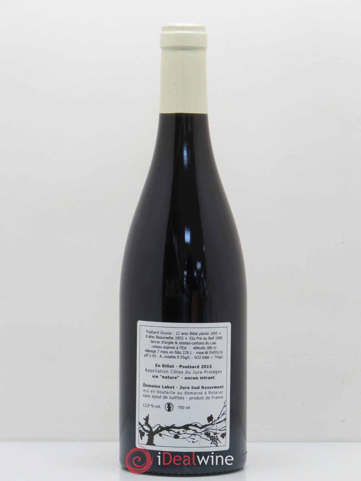 Côtes du Jura Labet Poulsard En Billat 2015 - Posten von 1 Flasche - 1