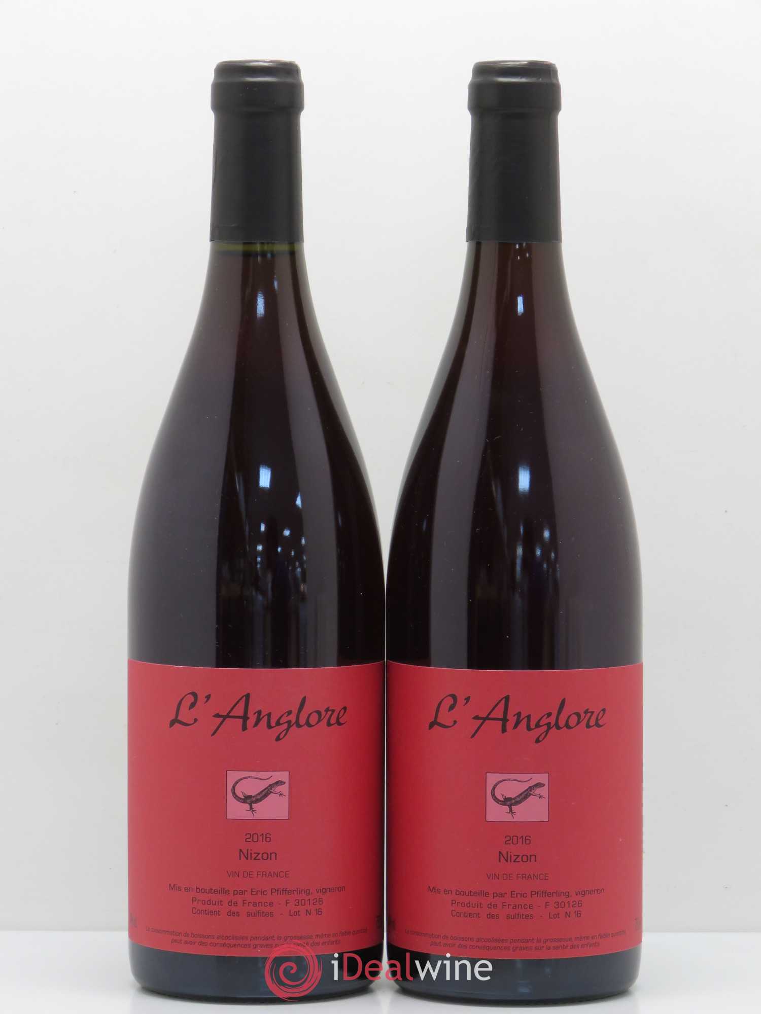 Vin de France Nizon L'Anglore 2016 - Lot de 2 bouteilles - 0