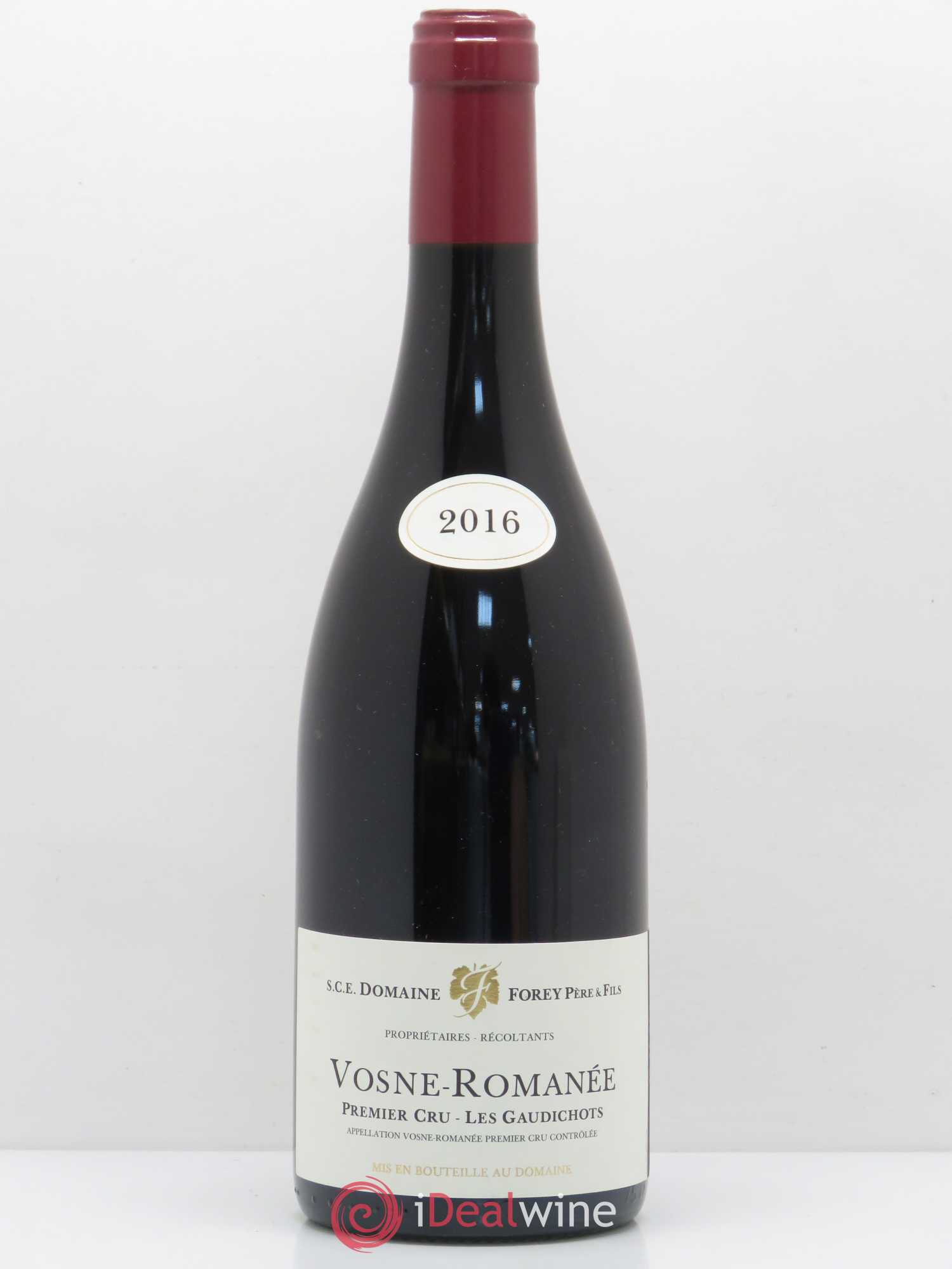 Vosne-Romanée 1er Cru Les Gaudichots Forey Père et Fils (Domaine) 2016 - Lot de 1 bouteille - 0