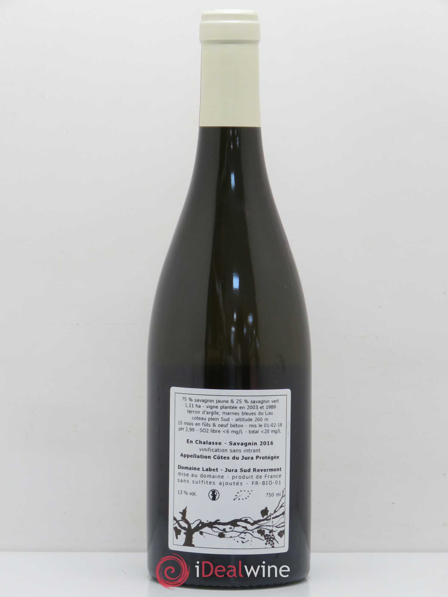 Côtes du Jura Labet Fleur de Savagnin En Chalasses 2016 - Posten von 1 Flasche - 1