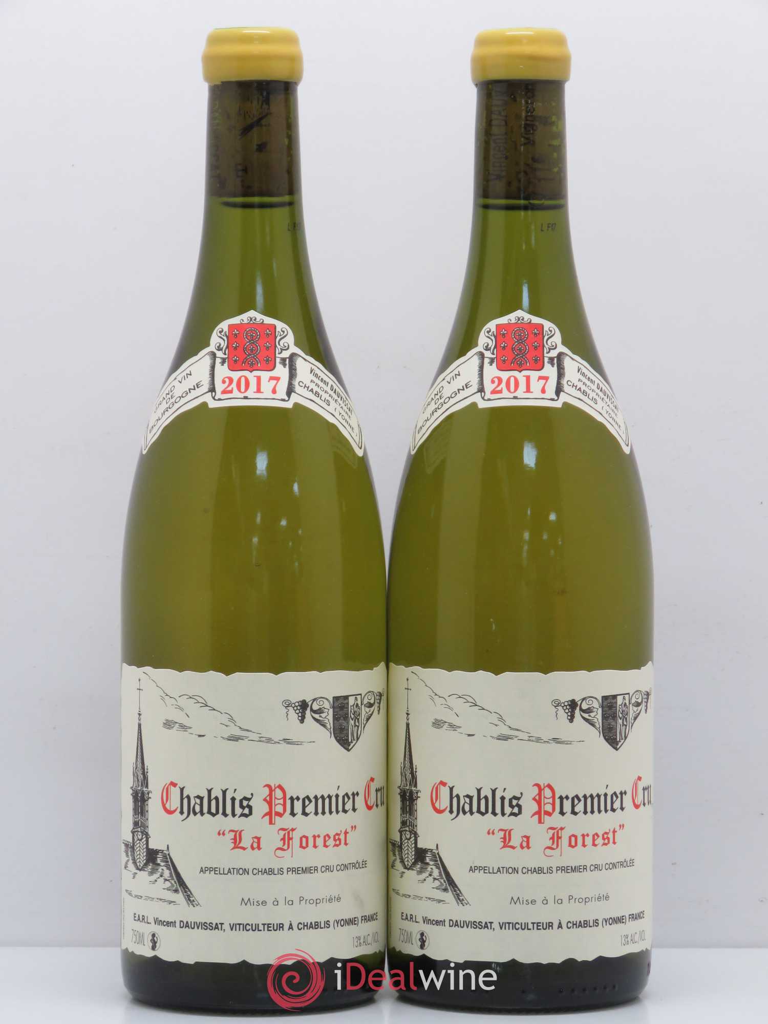 Chablis 1er Cru La Forest Vincent Dauvissat (Domaine) 2017 - Lot de 2 bouteilles - 0