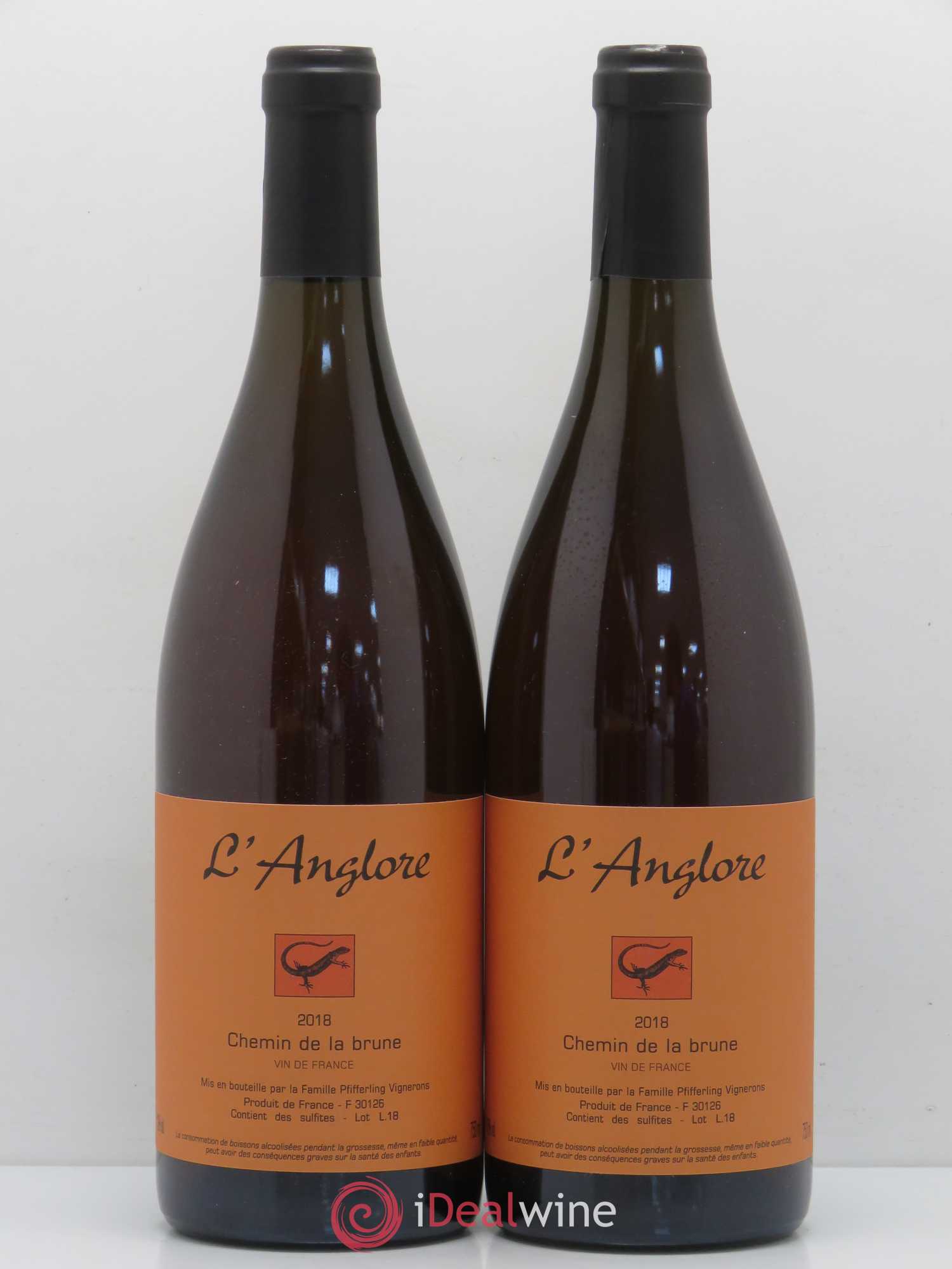 Vin de France Chemin de la brune L'Anglore 2018 - Lot de 2 bouteilles - 0