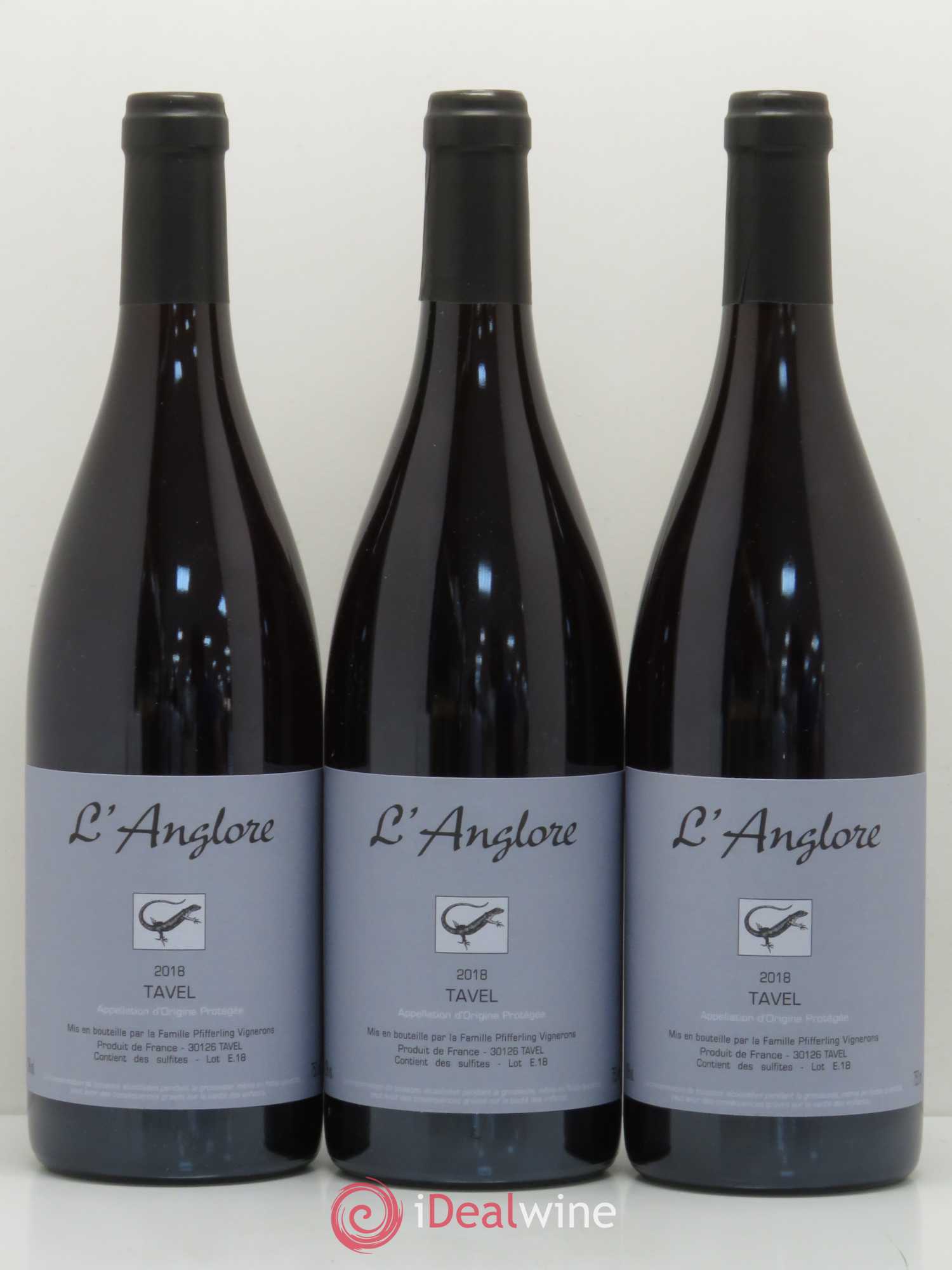 Tavel L'Anglore 2018 - Posten von 3 Flaschen - 0