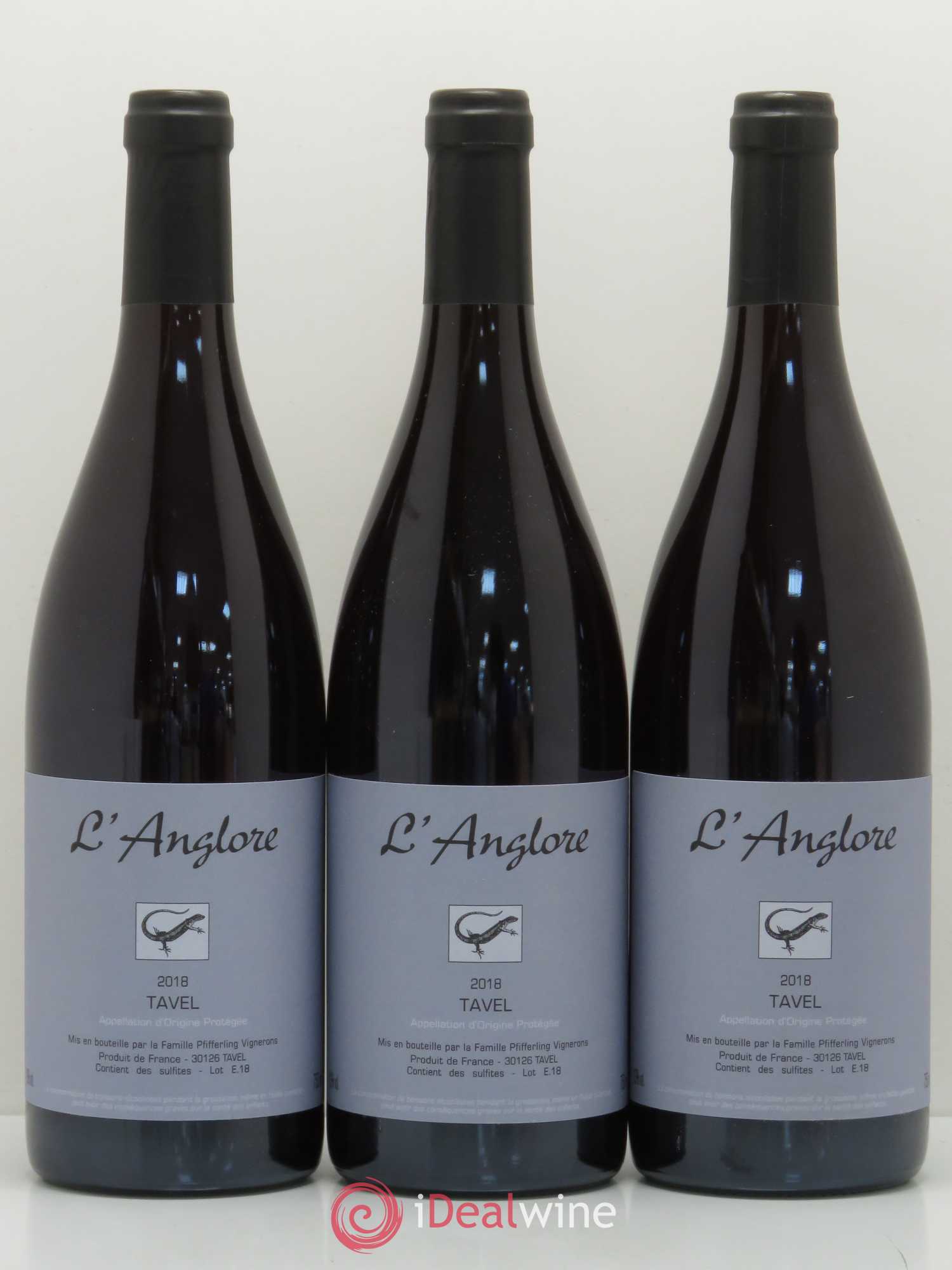 Tavel L'Anglore 2018 - Posten von 3 Flaschen - 0