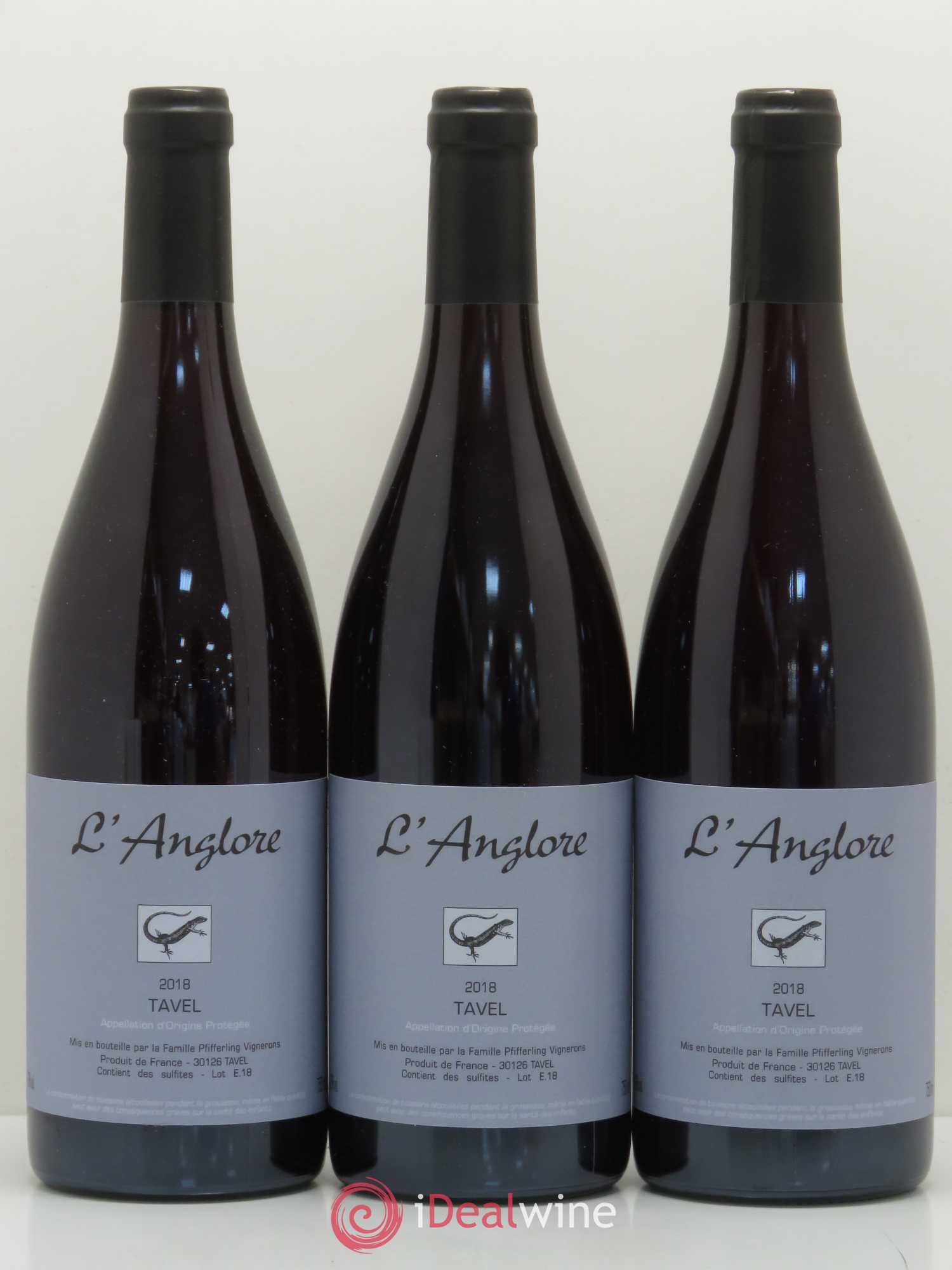Tavel L'Anglore 2018 - Posten von 3 Flaschen - 0