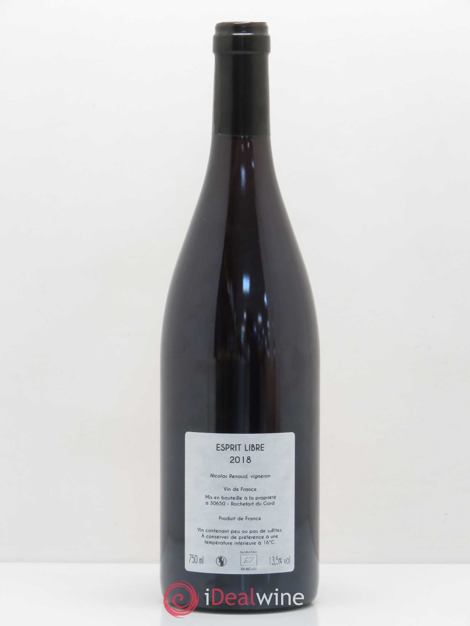 Vin de France Esprit Libre Domaine Les Grillons 2018 - Posten von 1 Flasche - 1