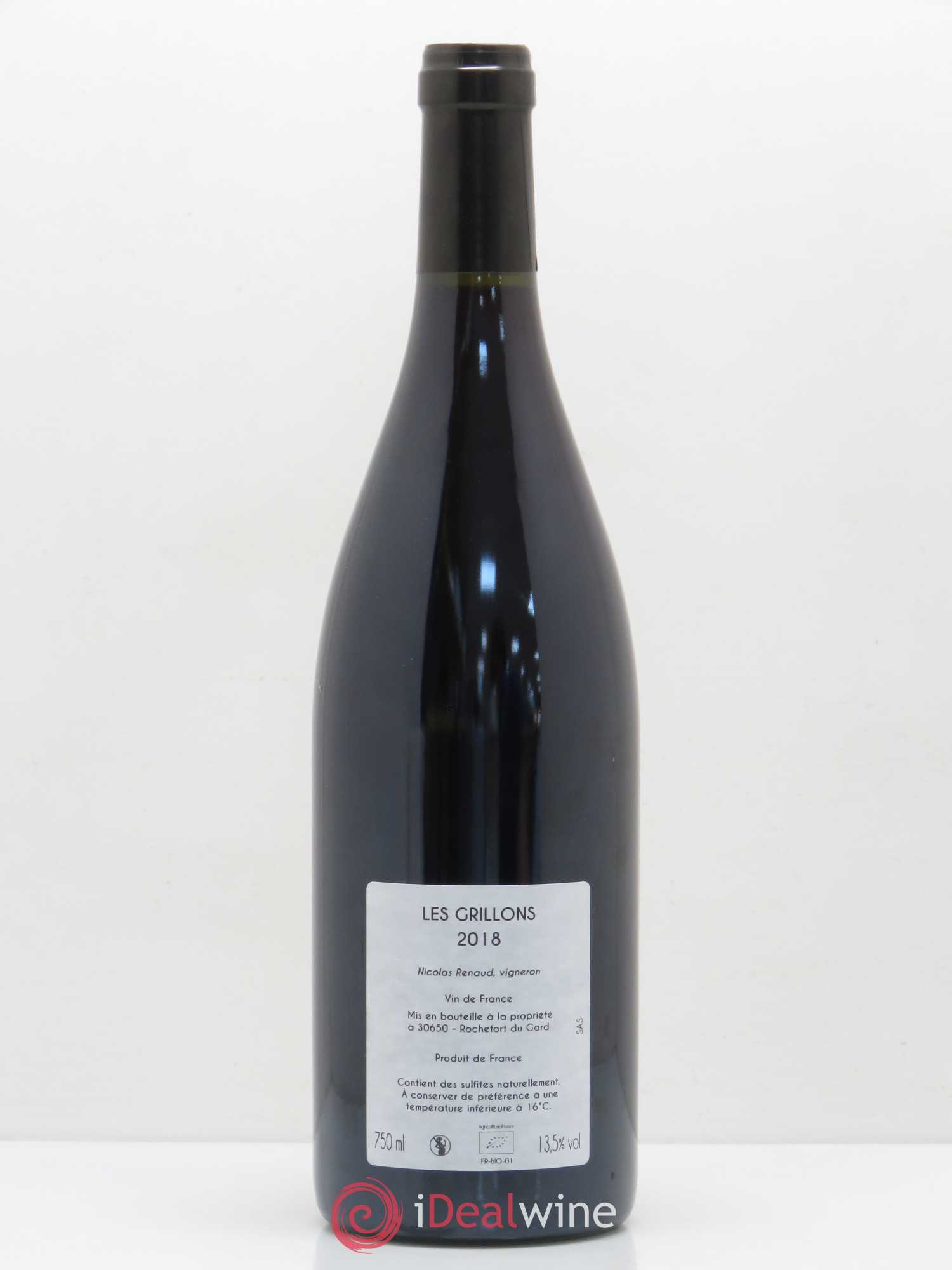 Vin de France Les Grillons 2018 - Lot de 1 bouteille - 1