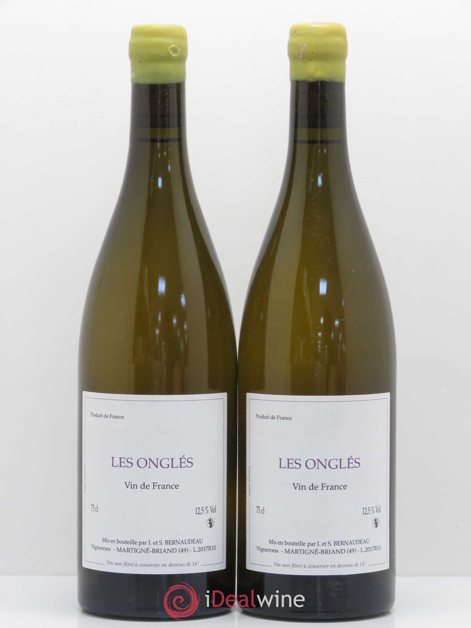 Vin de France Les Onglés Stéphane Bernaudeau 2017 - Lot de 2 bouteilles - 0