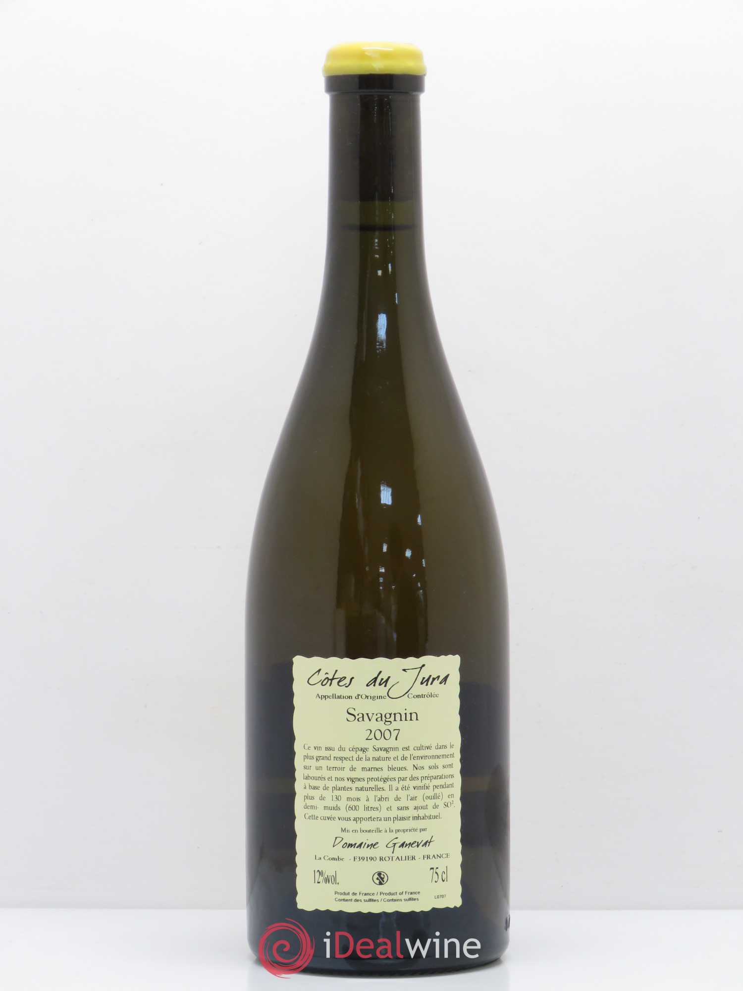 Côtes du Jura Les Vignes de mon Père Jean-François Ganevat (Domaine) 2007 - Lot de 1 bouteille - 1
