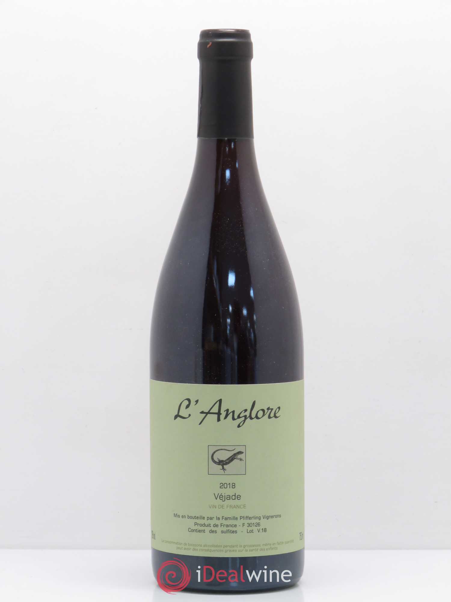 Vin de France Véjade L'Anglore 2018 - Lot de 1 bouteille - 0