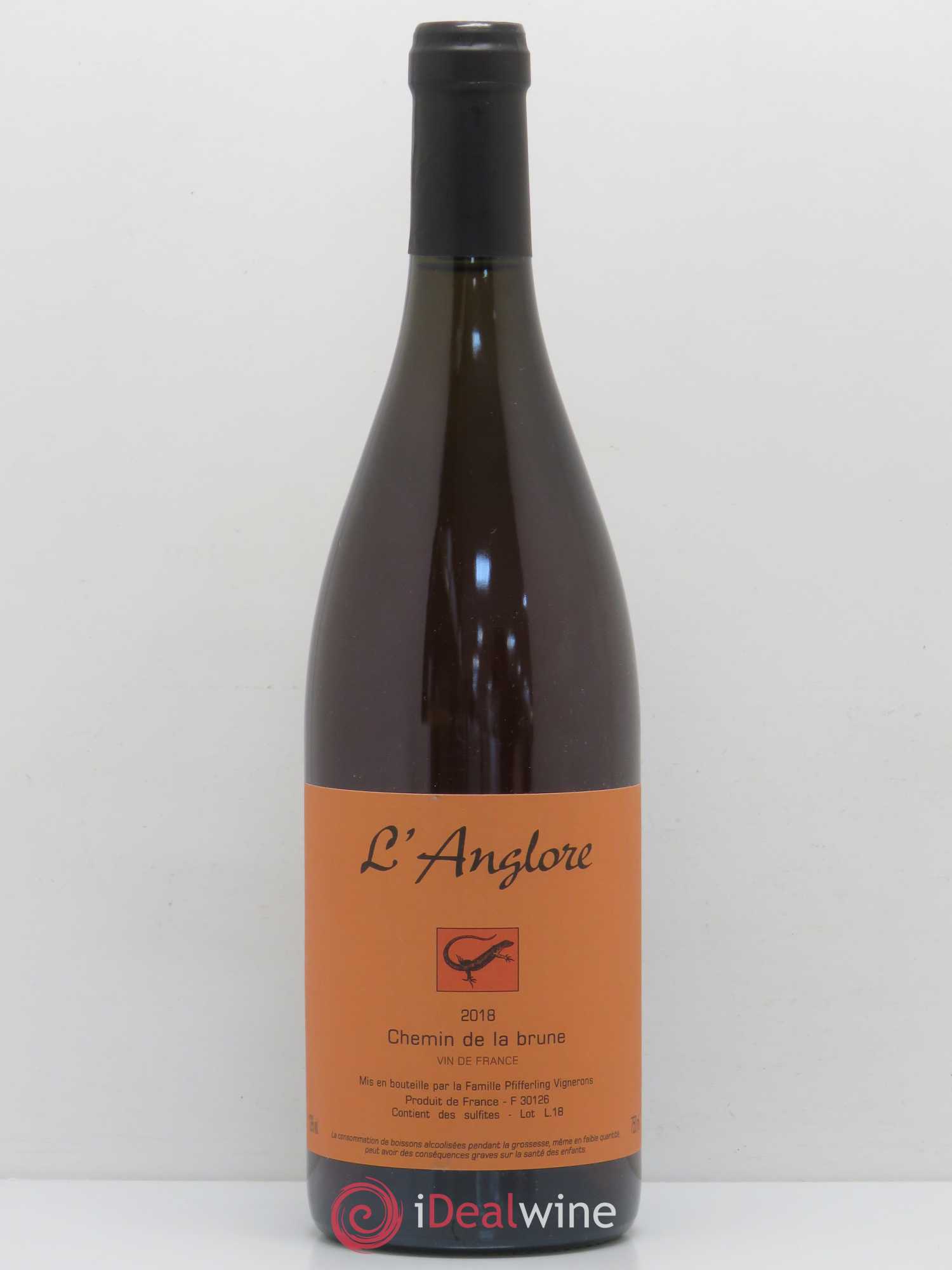Vin de France Chemin de la brune L'Anglore 2018 - Lot de 1 bouteille - 0
