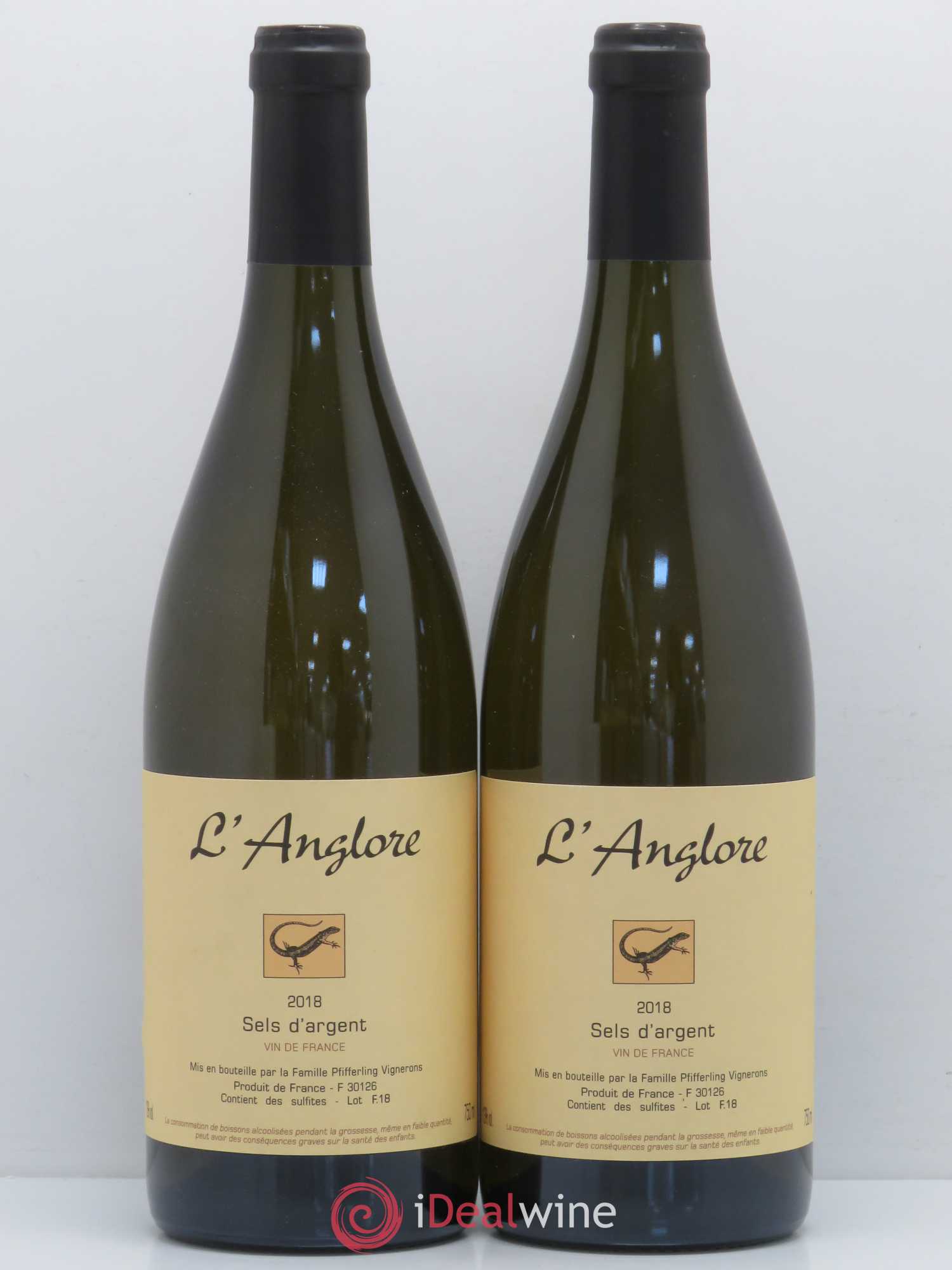 Vin de France Sels d'argent L'Anglore 2018 - Lot de 2 bouteilles - 0