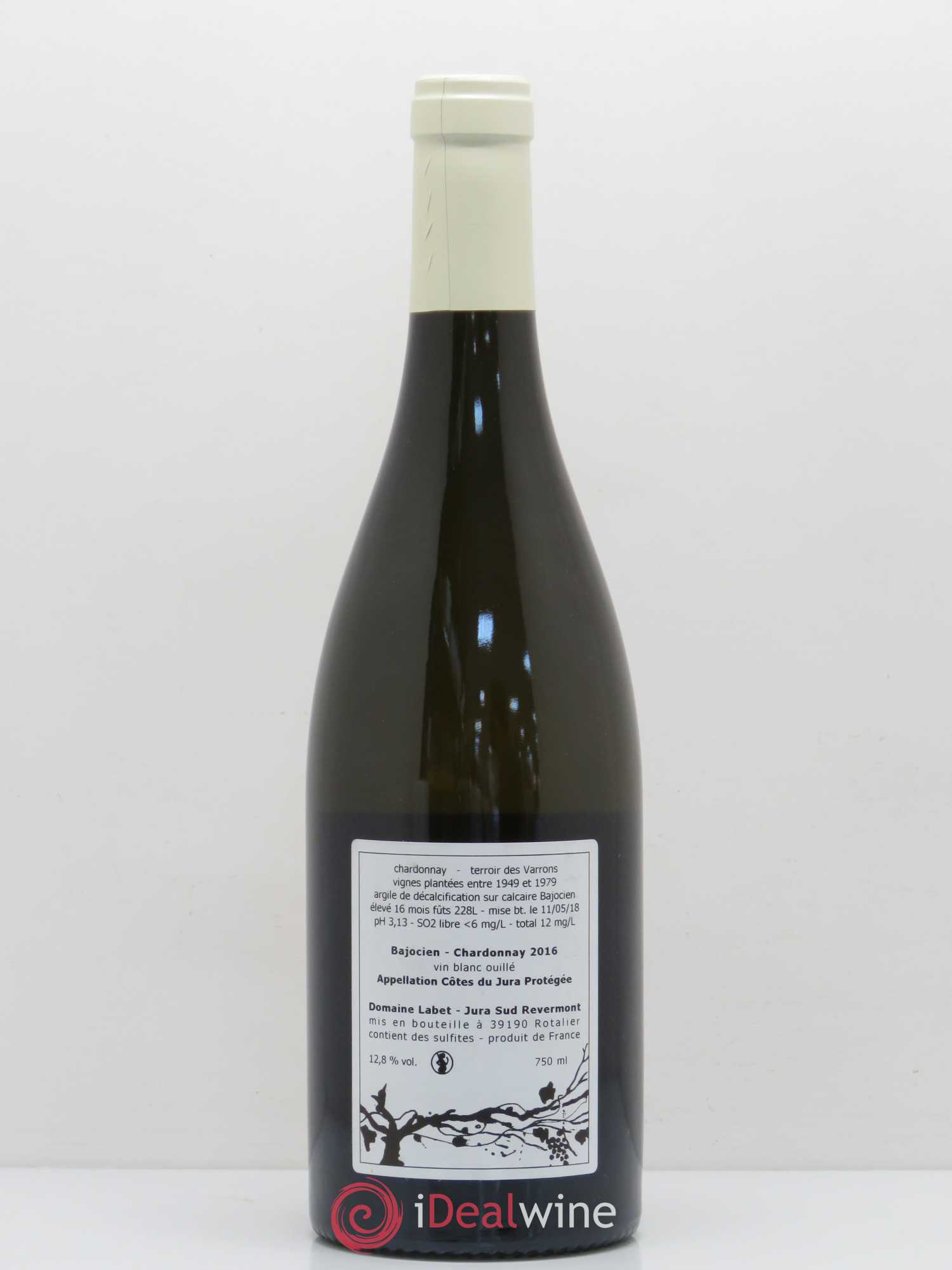 Côtes du Jura Chardonnay Bajocien Domaine Labet 2016 - Posten von 1 Flasche - 1