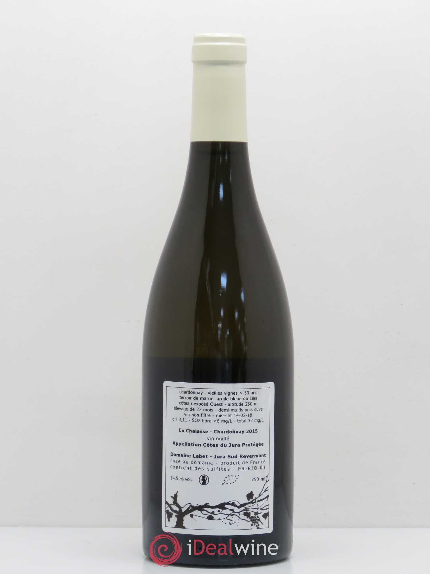 Côtes du Jura Chardonnay En Chalasse Domaine Labet 2015 - Posten von 1 Flasche - 1