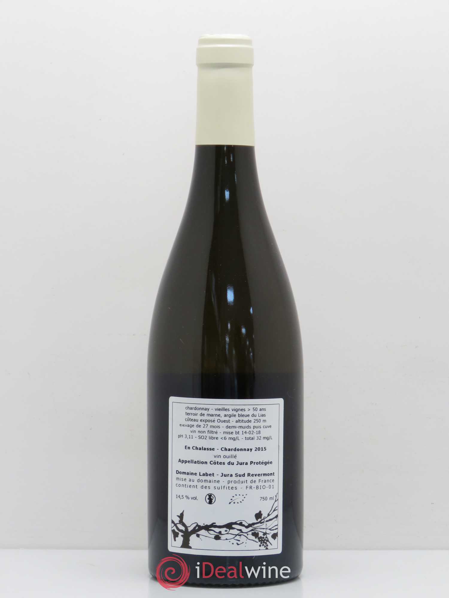 Côtes du Jura Chardonnay En Chalasse Domaine Labet 2015 - Posten von 1 Flasche - 1