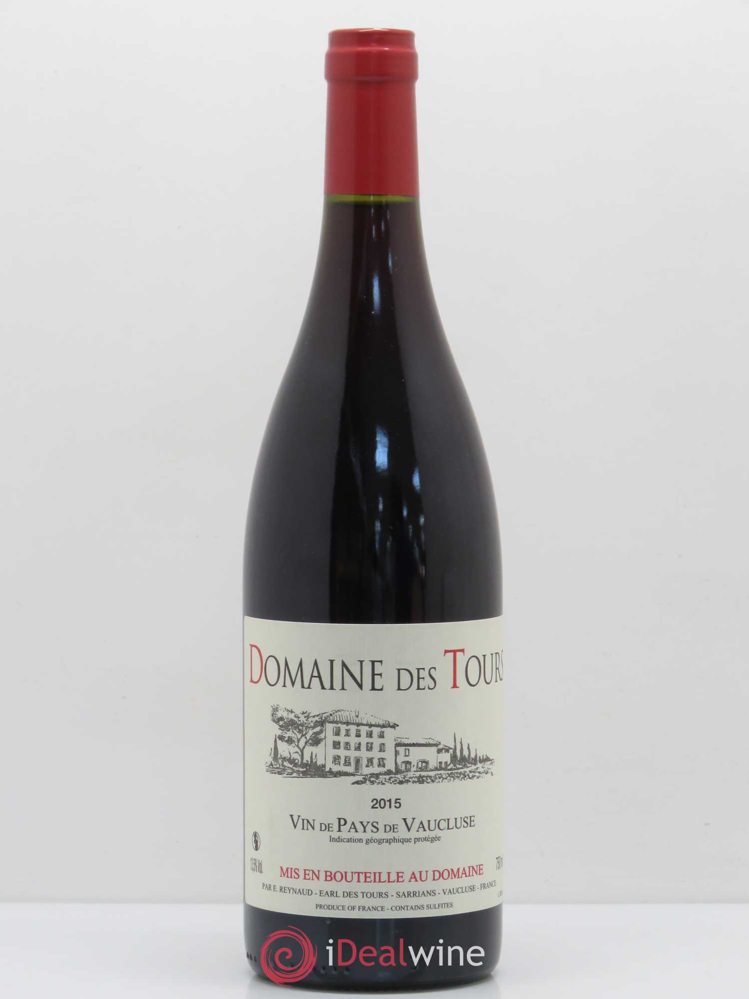 Vaucluse (Vin de Pays de Vaucluse) Domaine des Tours Emmanuel Reynaud 2015 - Lot de 1 bouteille - 0