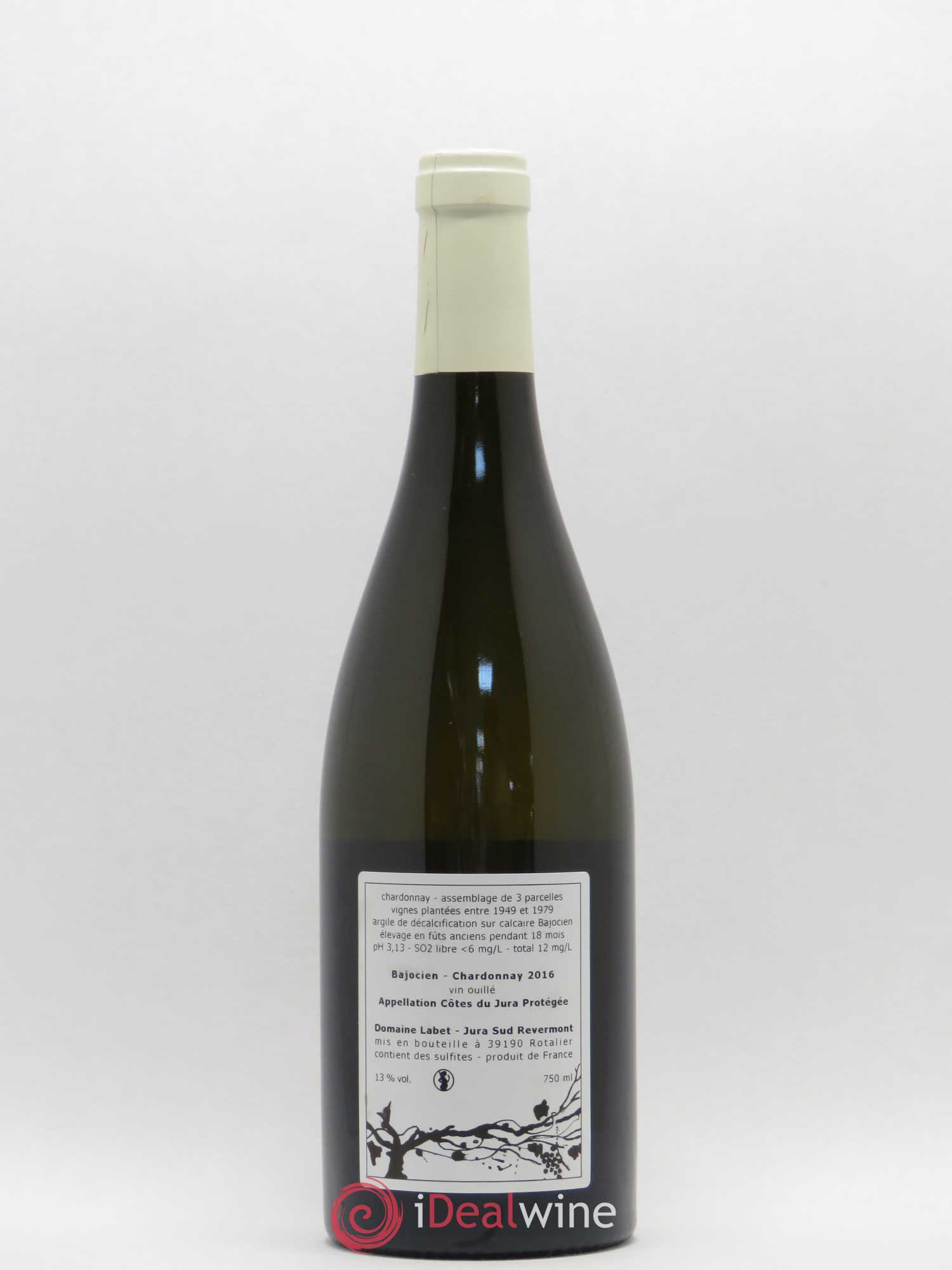 Côtes du Jura Chardonnay Bajocien Romain - Julien - Charline Labet 2016 - Lot de 1 bouteille - 1