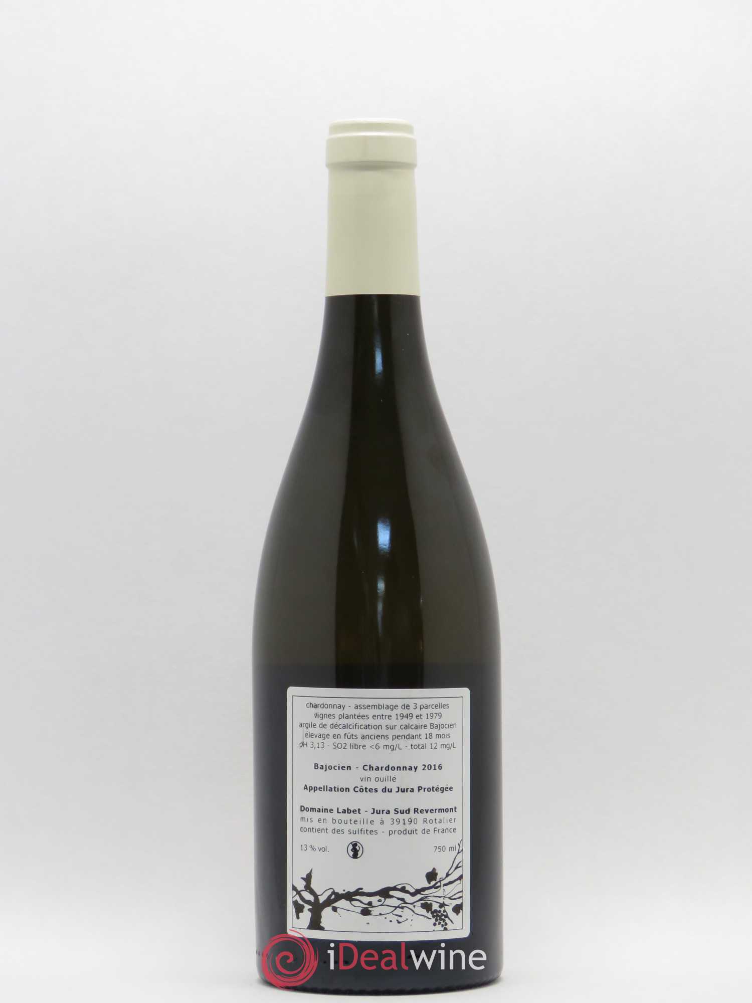 Côtes du Jura Chardonnay Bajocien Romain - Julien - Charline Labet 2016 - Lot de 1 bouteille - 1