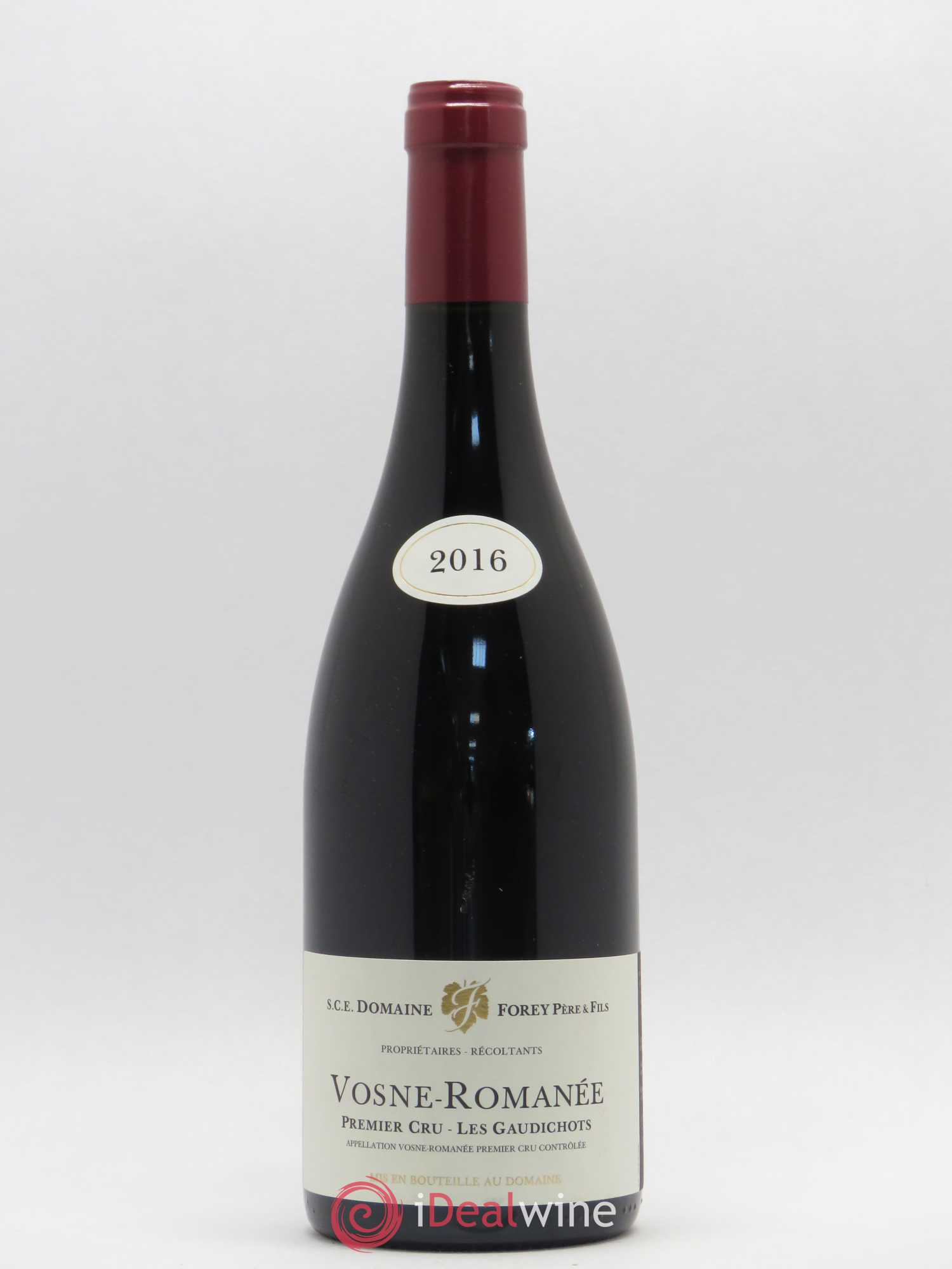 Vosne-Romanée 1er Cru Les Gaudichots Forey Père et Fils (Domaine) 2016 - Lot de 1 bouteille - 0