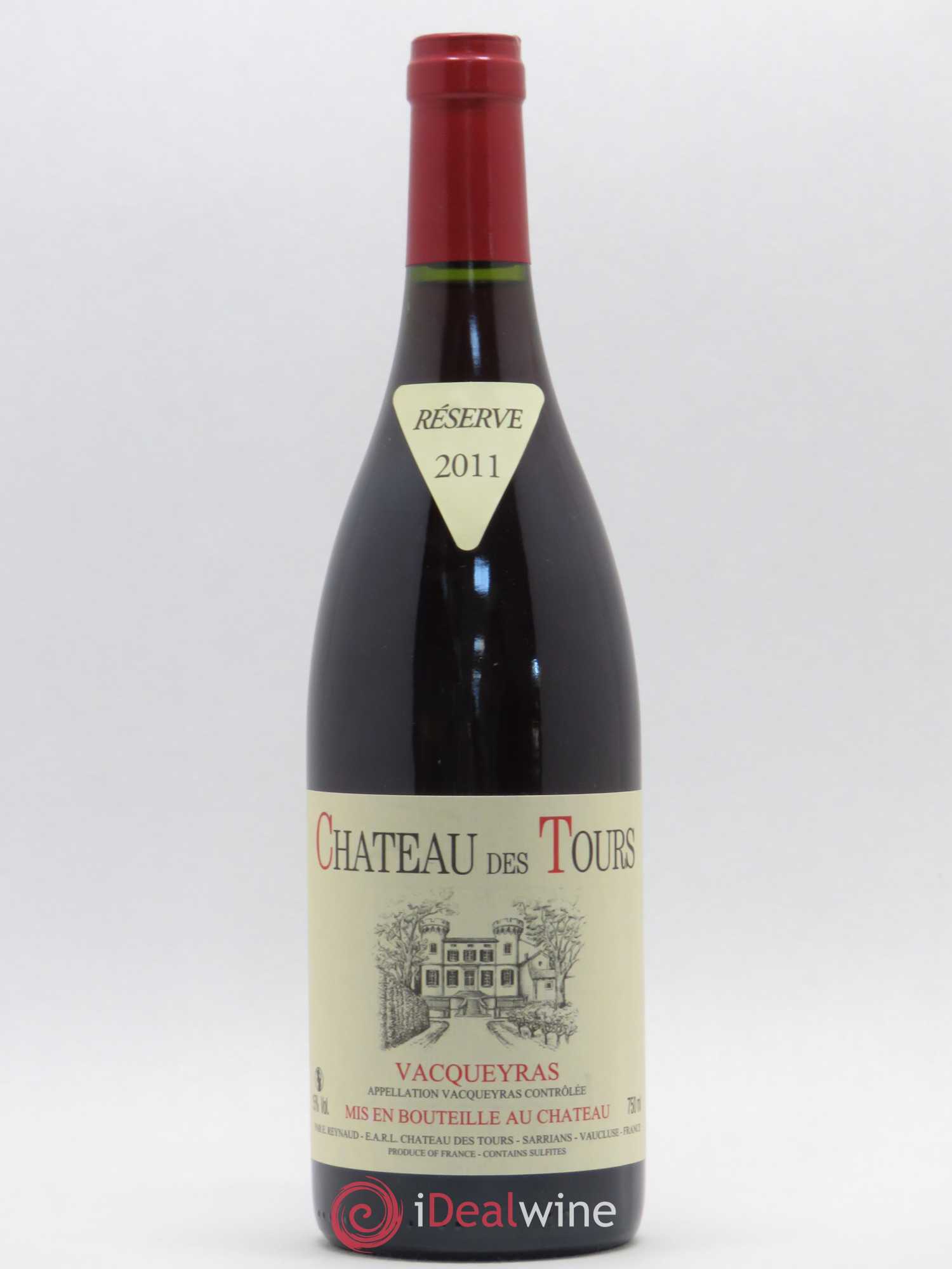 Vacqueyras Château des Tours Emmanuel Reynaud 2011 - Lot de 1 bouteille - 0
