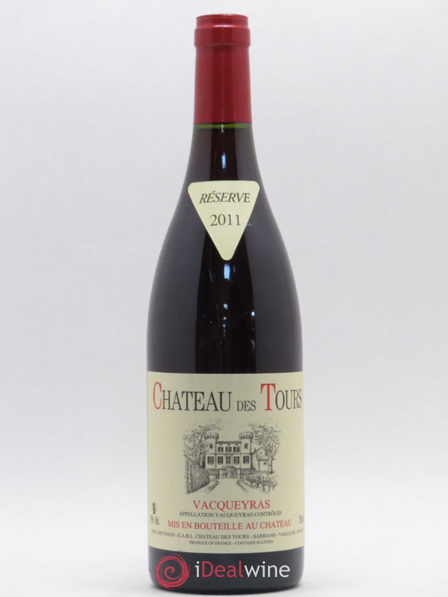 Vacqueyras Château des Tours Emmanuel Reynaud 2011 - Lot de 1 bouteille - 0