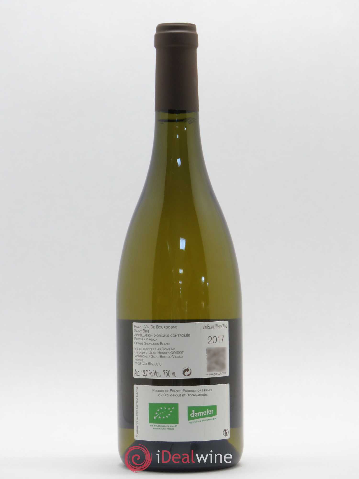 Bourgogne St Bris Exogyra Virgula Goisot 2017 - Posten von 1 Flasche - 1