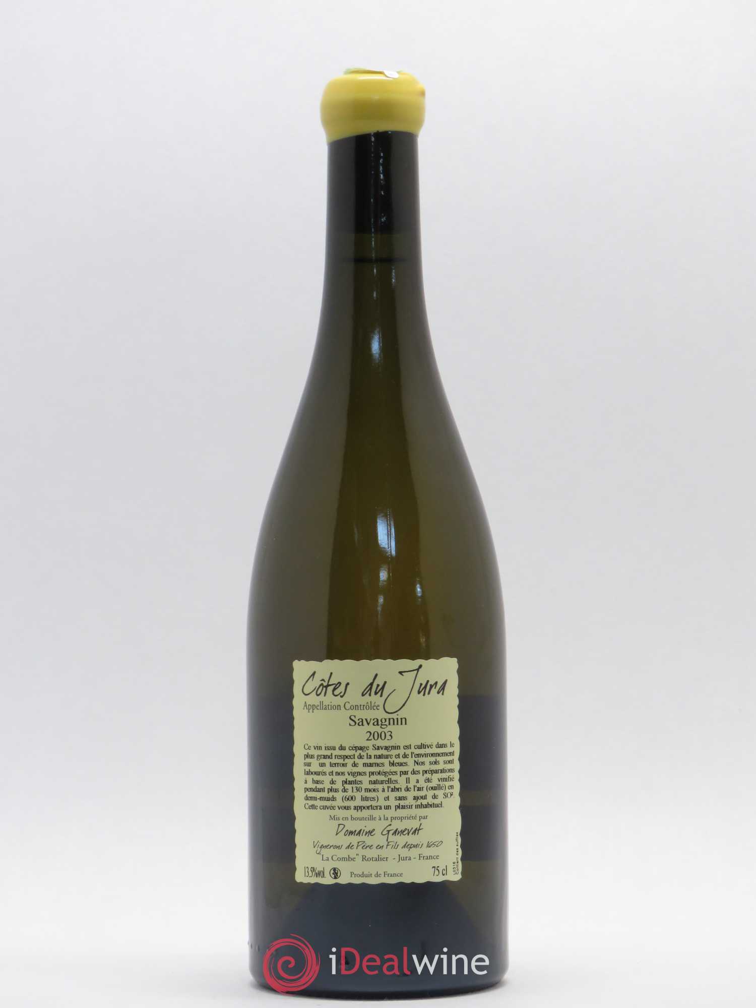 Côtes du Jura Les Vignes de mon Père Jean-François Ganevat (Domaine) 2003 - Lot de 1 bouteille - 1