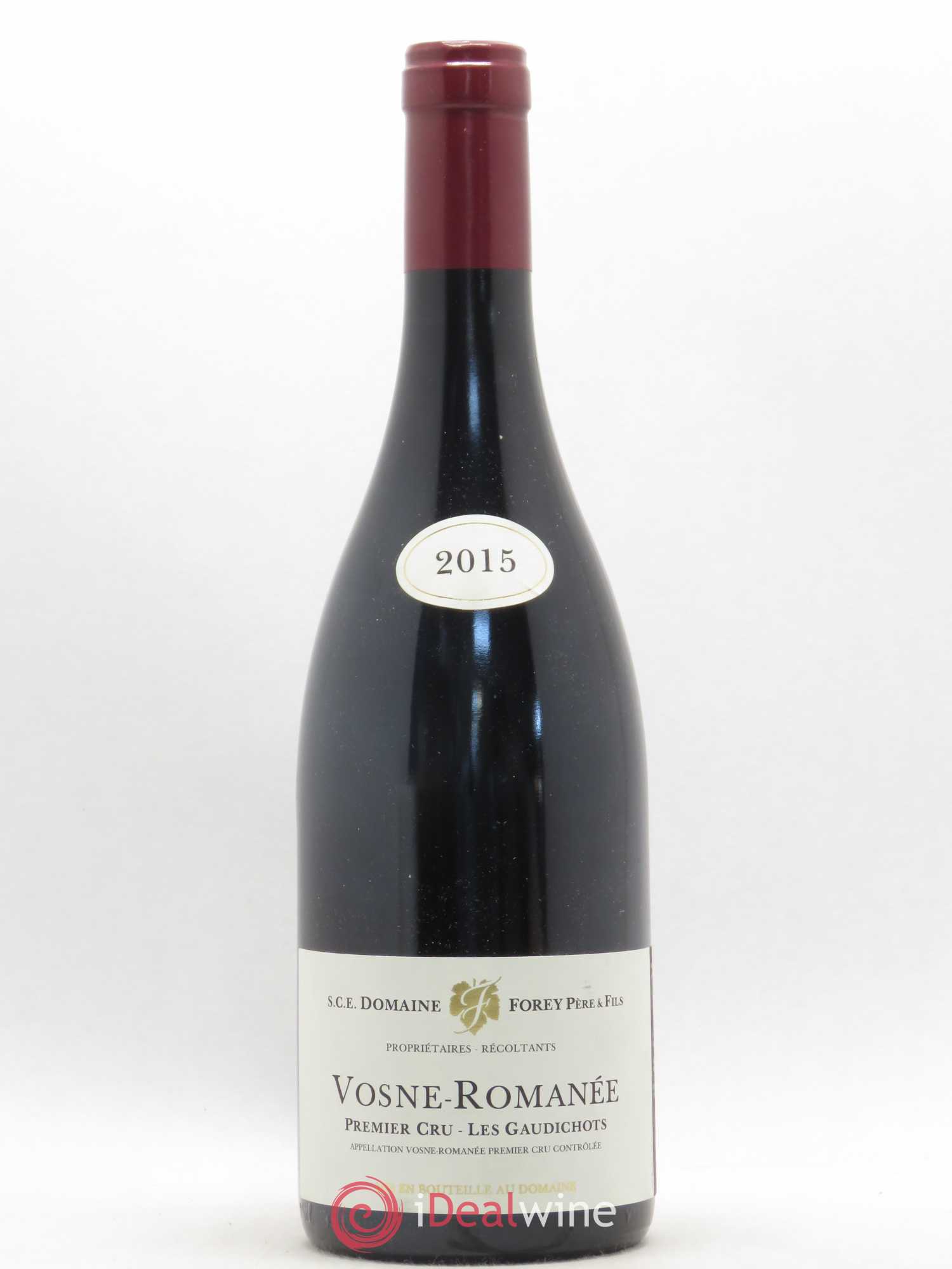 Vosne-Romanée 1er Cru Les Gaudichots Forey Père et Fils (Domaine) 2015 - Lot de 1 bouteille - 0