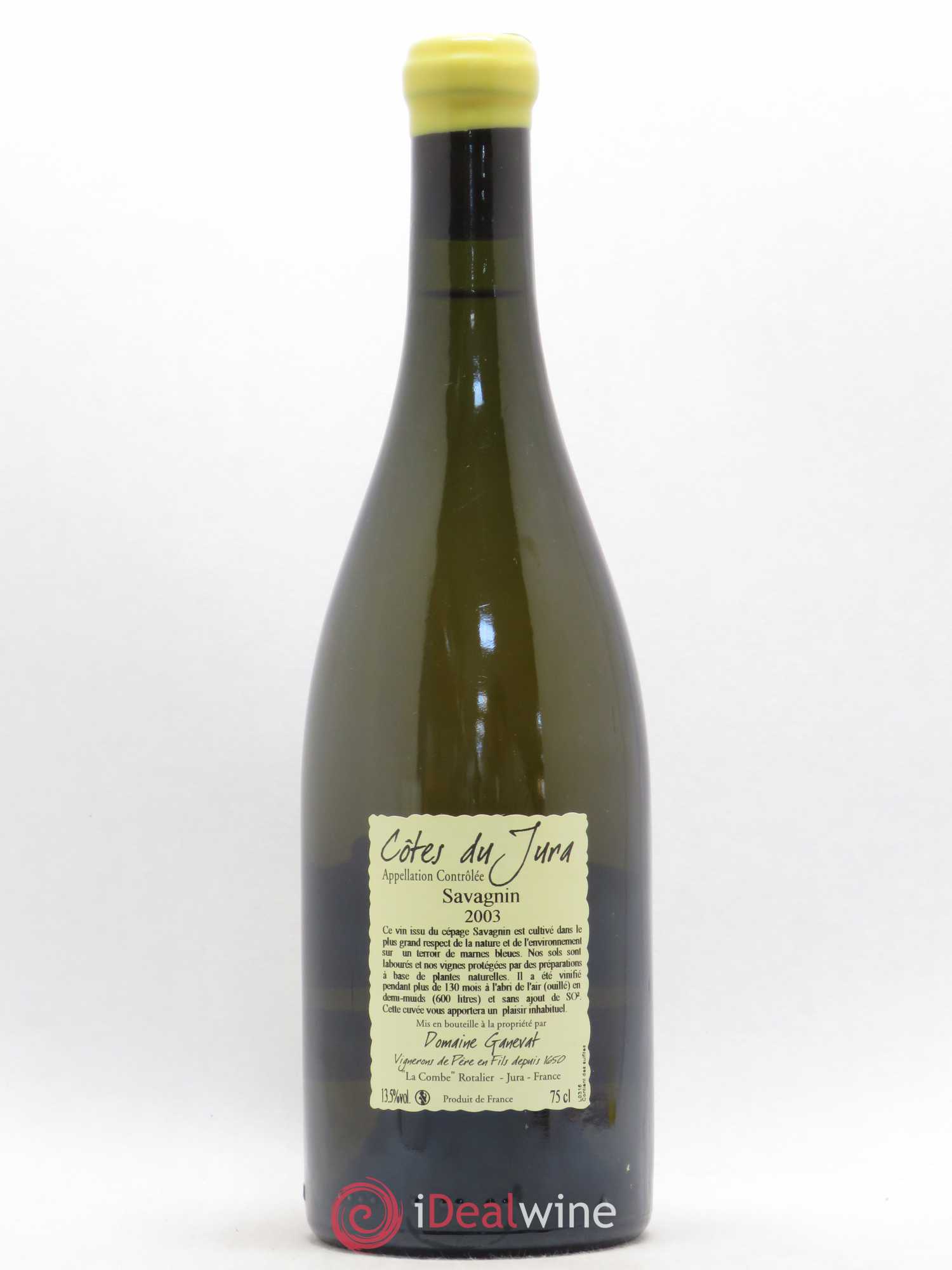 Côtes du Jura Les Vignes de mon Père Jean-François Ganevat (Domaine) 2003 - Lot de 1 bouteille - 1